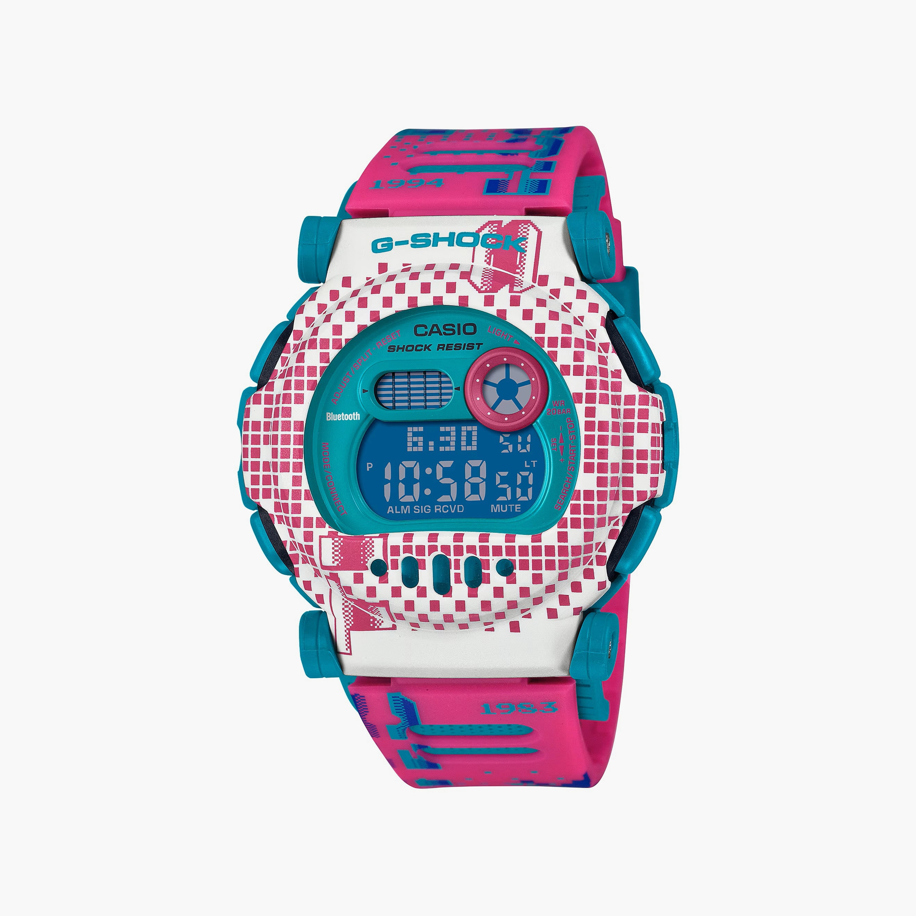 G-SHOCK Unisex Green Digital Silicone Strap Watch | G-B001RG-3DR-men-watchesandjewellery-watches-image-2