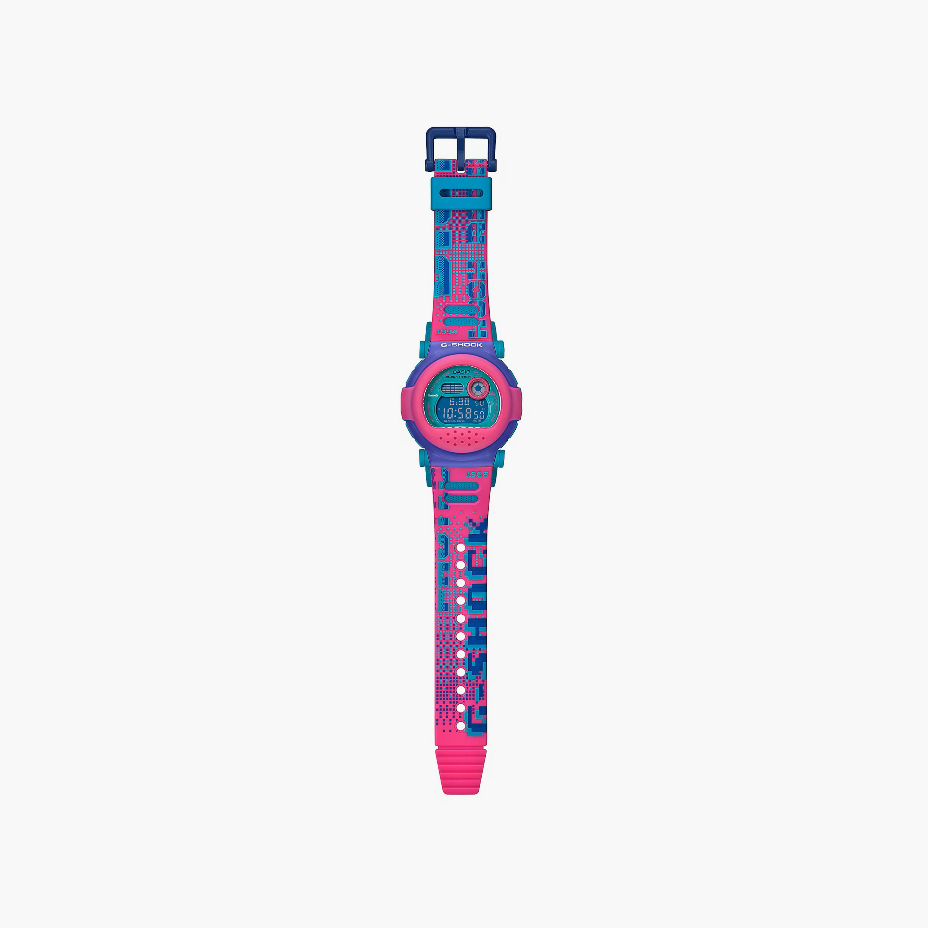 G-SHOCK Unisex Green Digital Silicone Strap Watch | G-B001RG-3DR-men-watchesandjewellery-watches-image-4