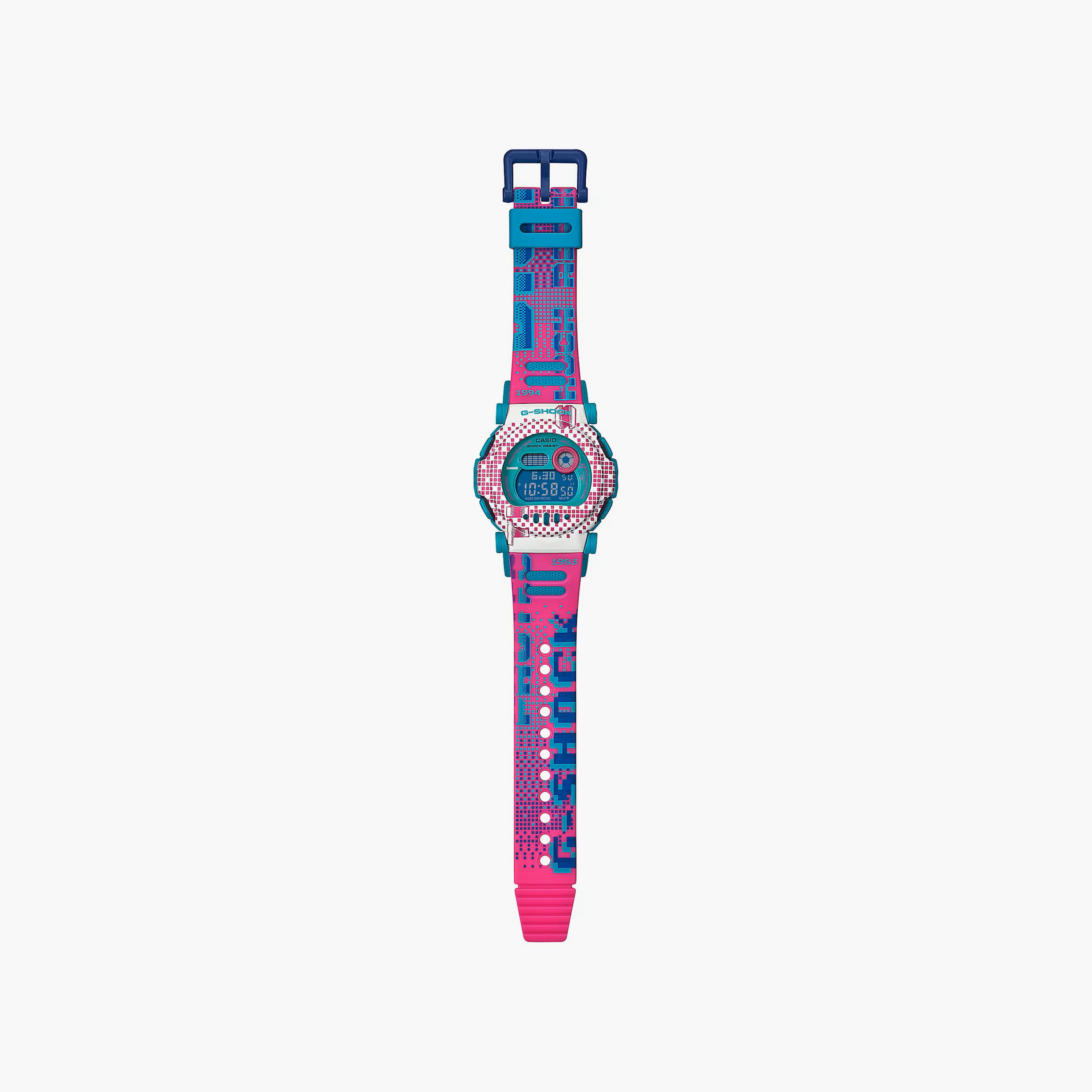 G-SHOCK Unisex Green Digital Silicone Strap Watch | G-B001RG-3DR-men-watchesandjewellery-watches-image-5