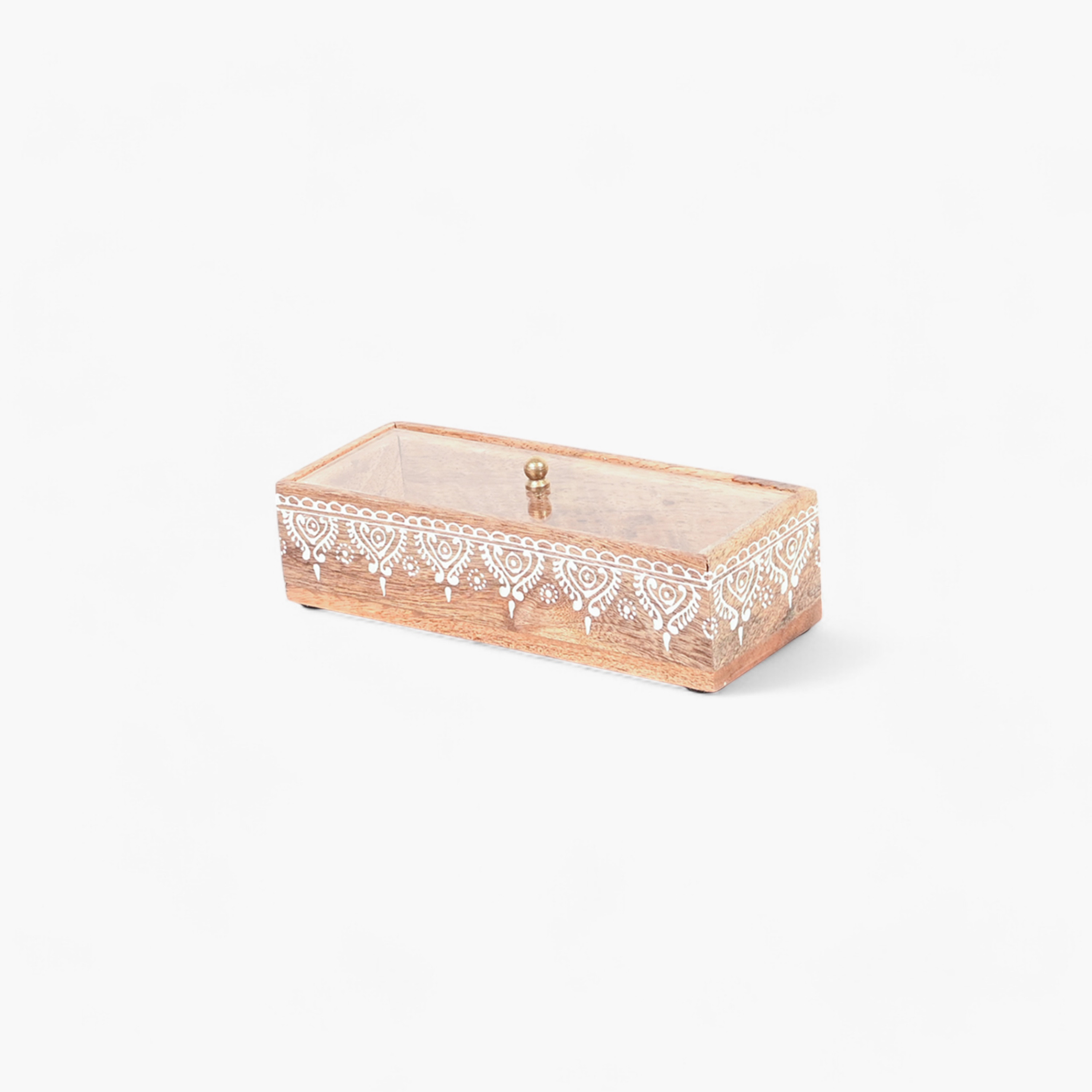 Home Carving Handcrafted Decorative Wooden Box with Acrylic Lid-household-dining-serveware-servingtrays-image-2