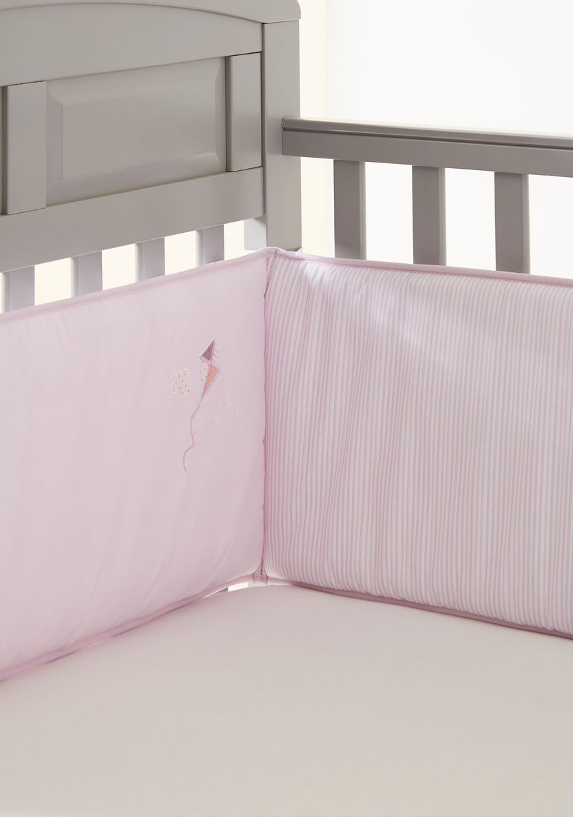 Cambrass Printed Cot Bumper Set - 2 Pieces-Baby Bedding-image-1