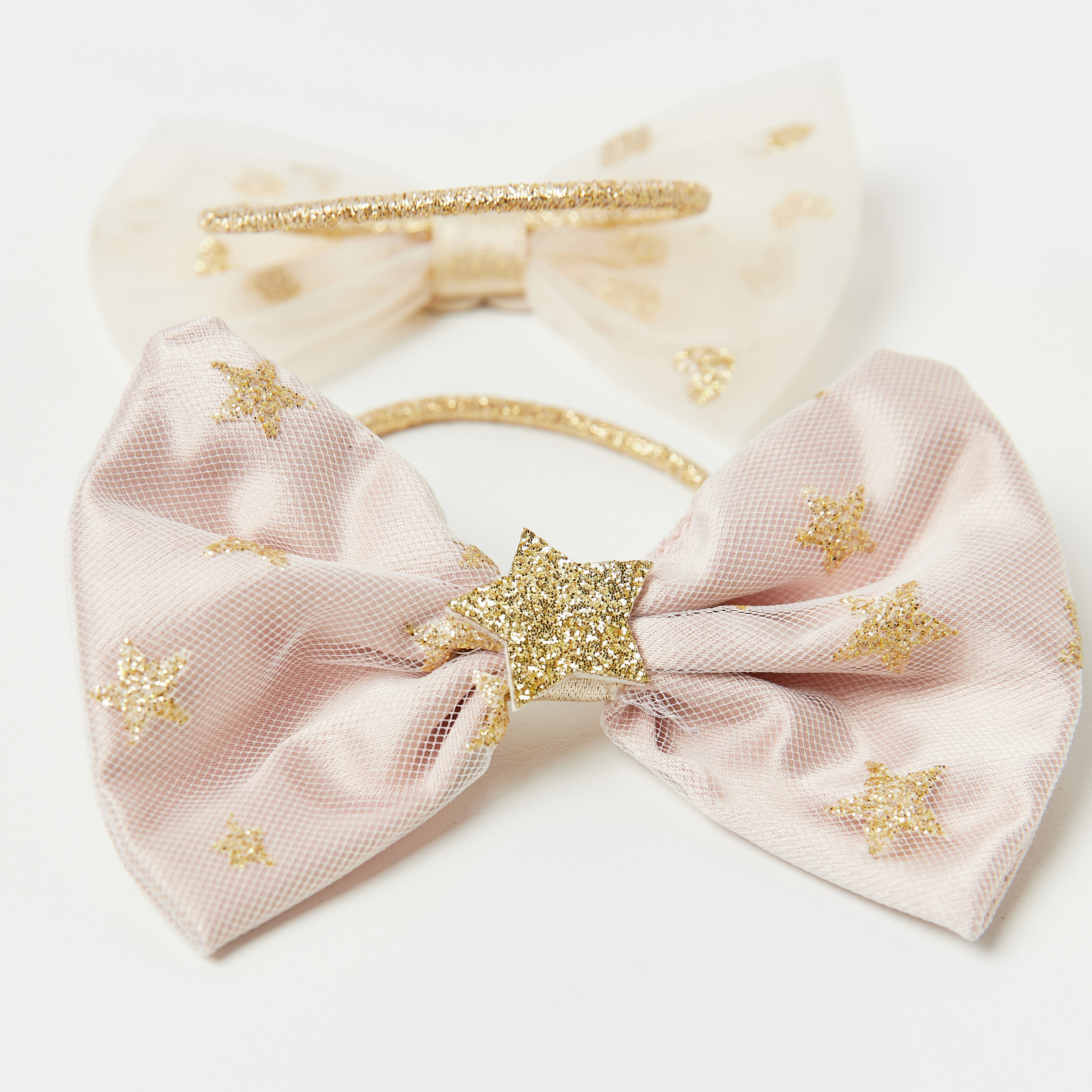 ربطات شعر بفيونكة مزينة من تشارمز - طقم من قطعتين-girls-accessories-hairaccessories-image-3