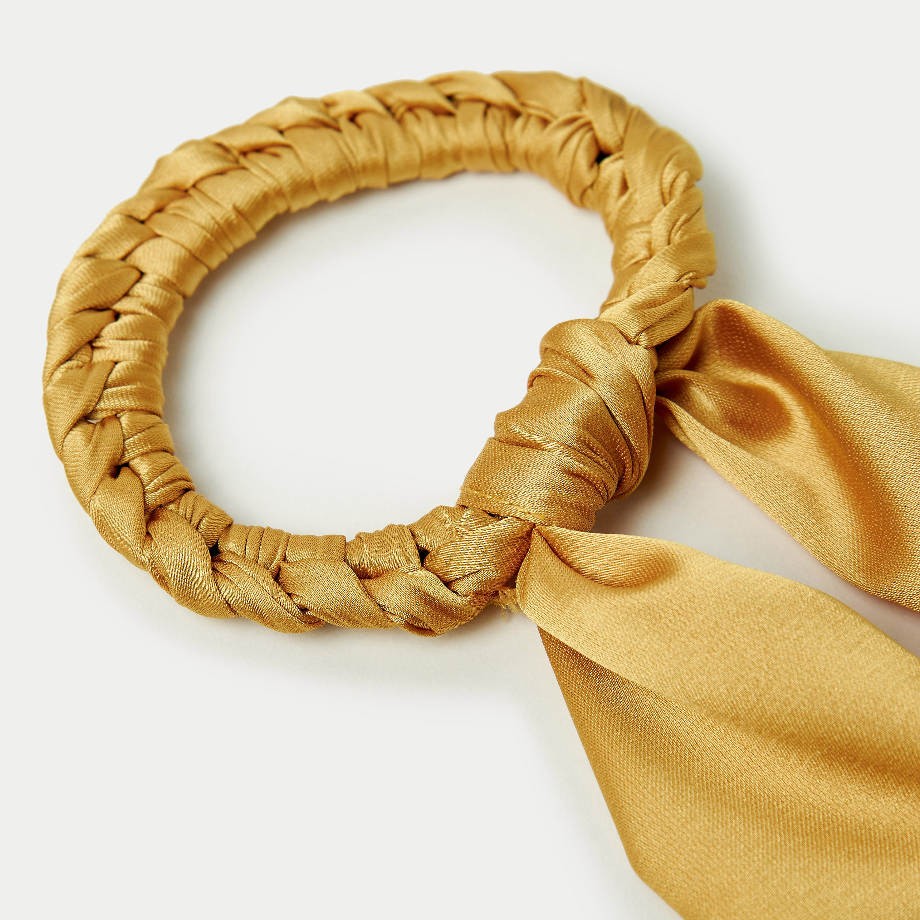 Charmz Solid Hair Scrunchy with Braided Detail-baby-girls-accessories-hairaccessories-image-3