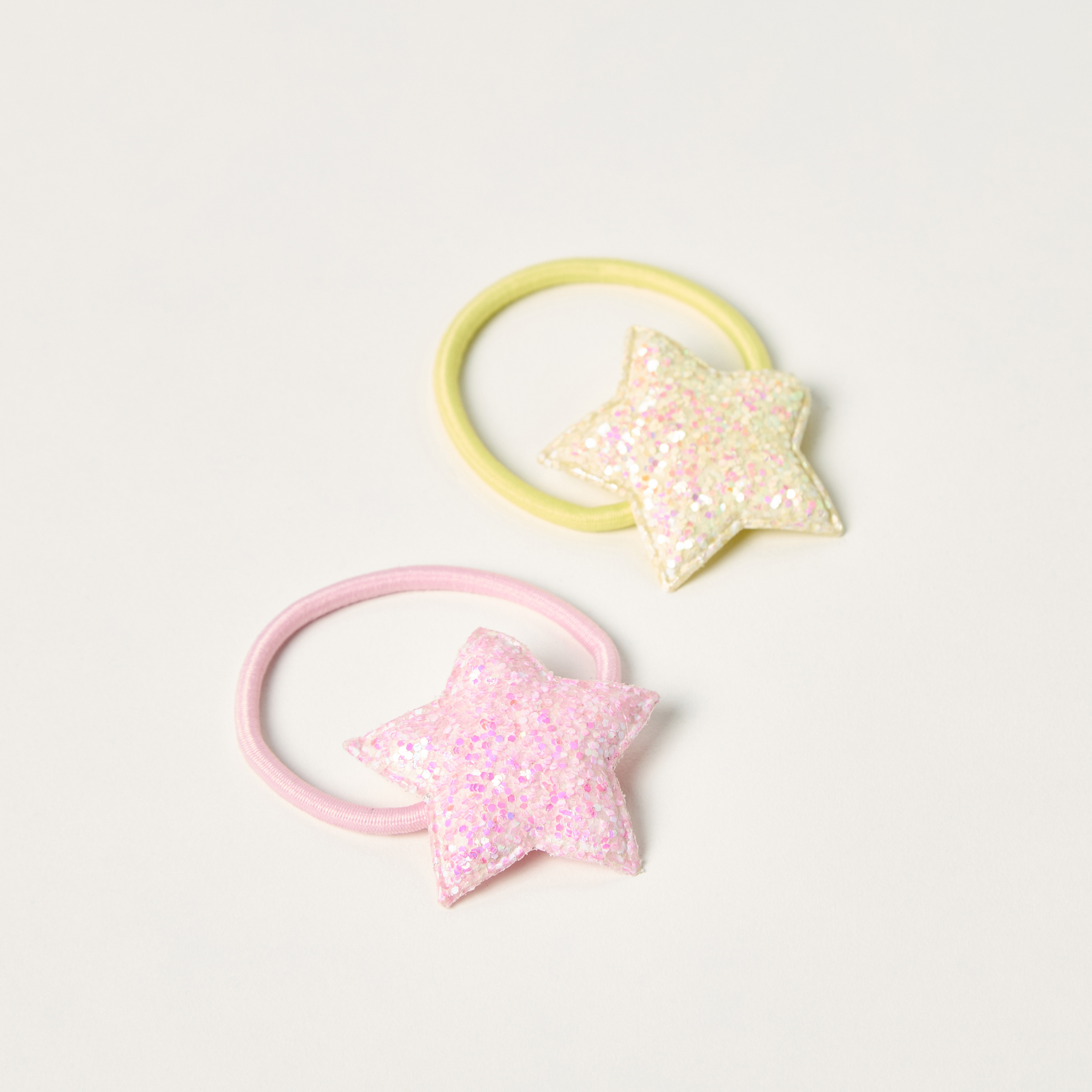 Charmz Star Applique Hair Tie - Set of 2-baby-girls-accessories-hairaccessories-image-1