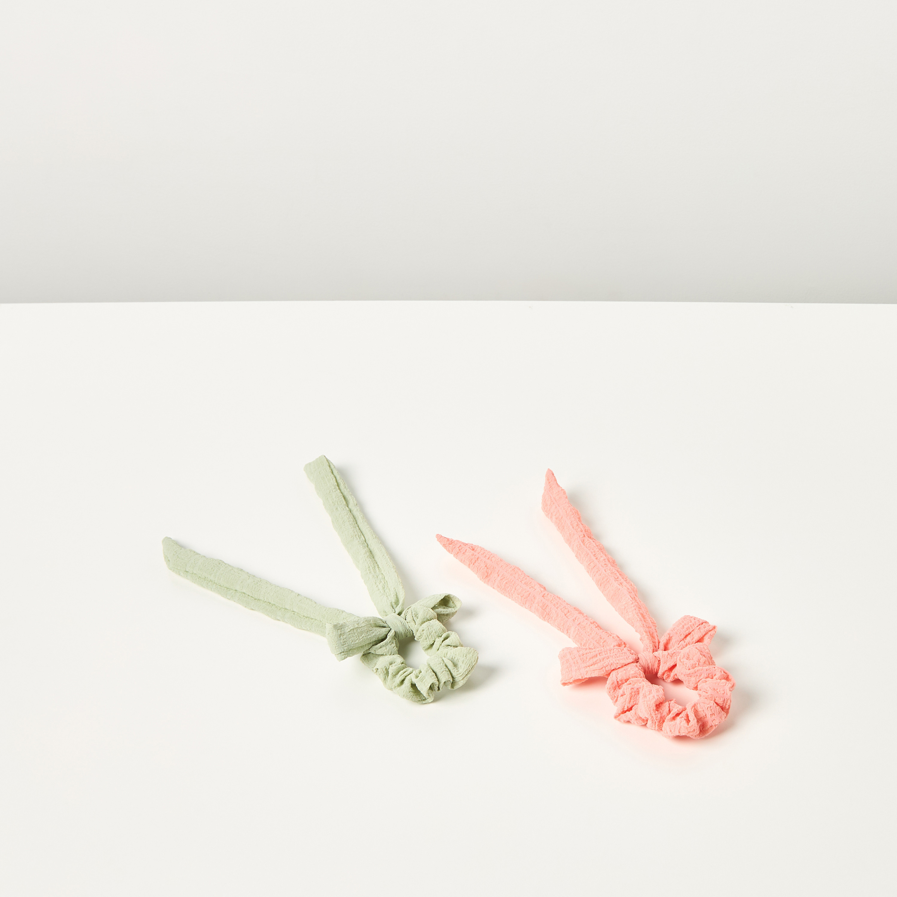 Charmz Bow Accent Scarf Hair Scrunchie - Set of 2-baby-girls-accessories-hairaccessories-image-2