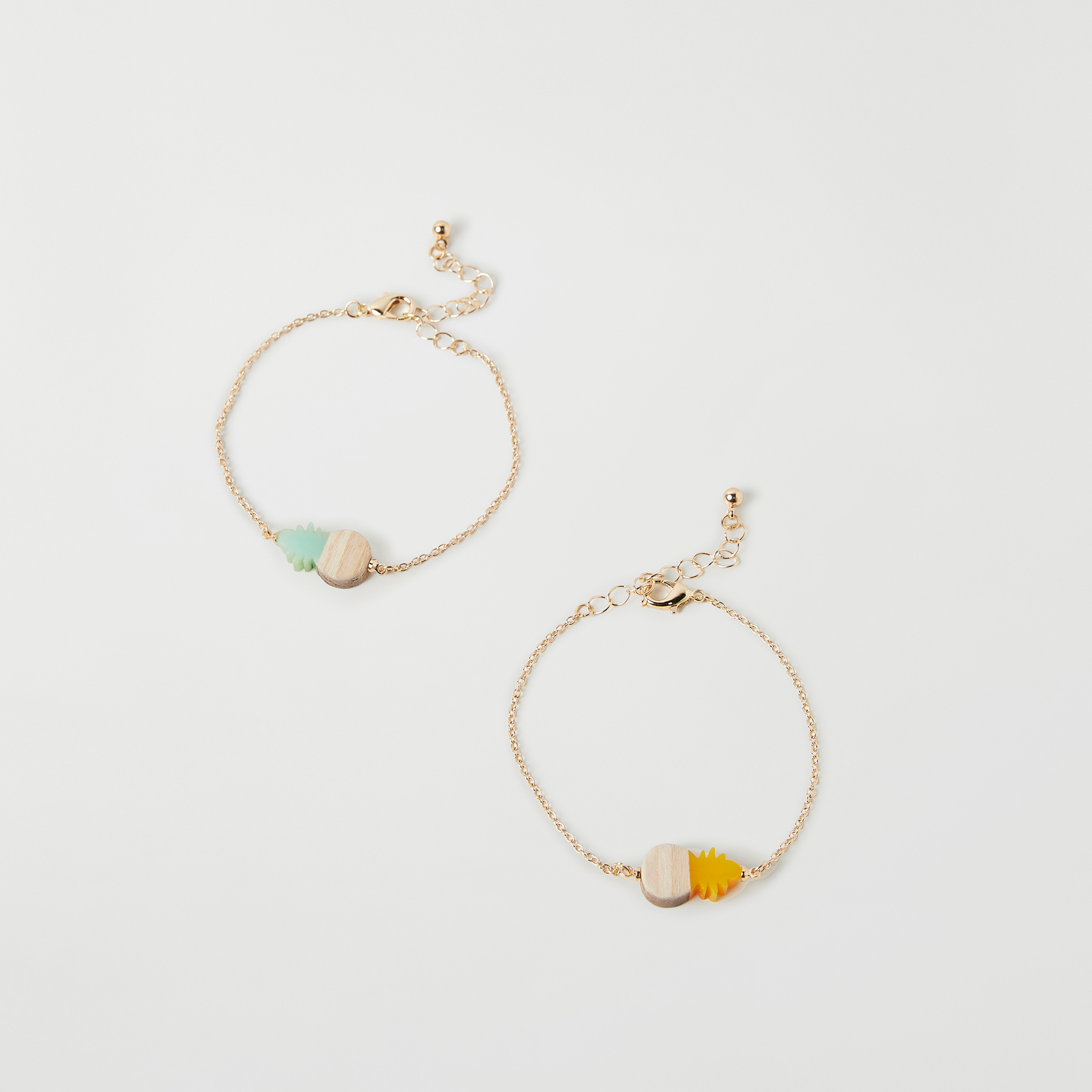 أساور مزينة من تشارمز- طقم من قطعتين-girls-accessories-jewellery-image-1