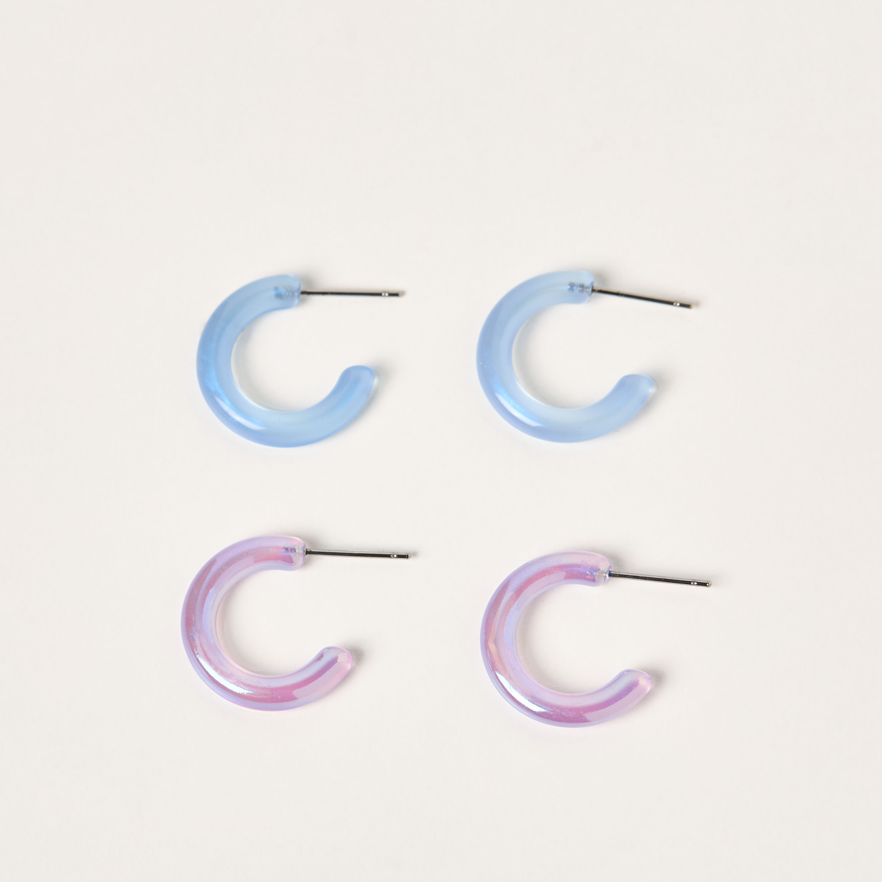 Charmz Hoop Earrings with Push Back Closure - Set of 2-girls-accessories-jewellery-image-2