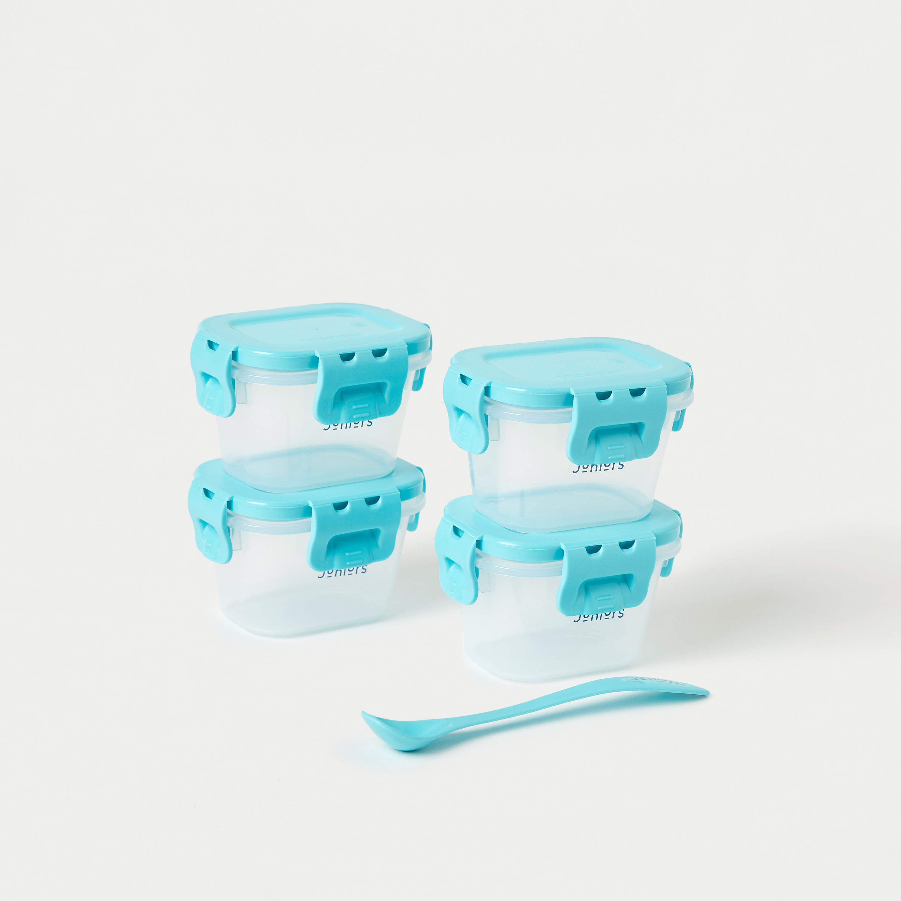 حاويات طعام للأطفال مع ملعقة 5 قطع من جونيورز-baby-feeding-accessories-image-1