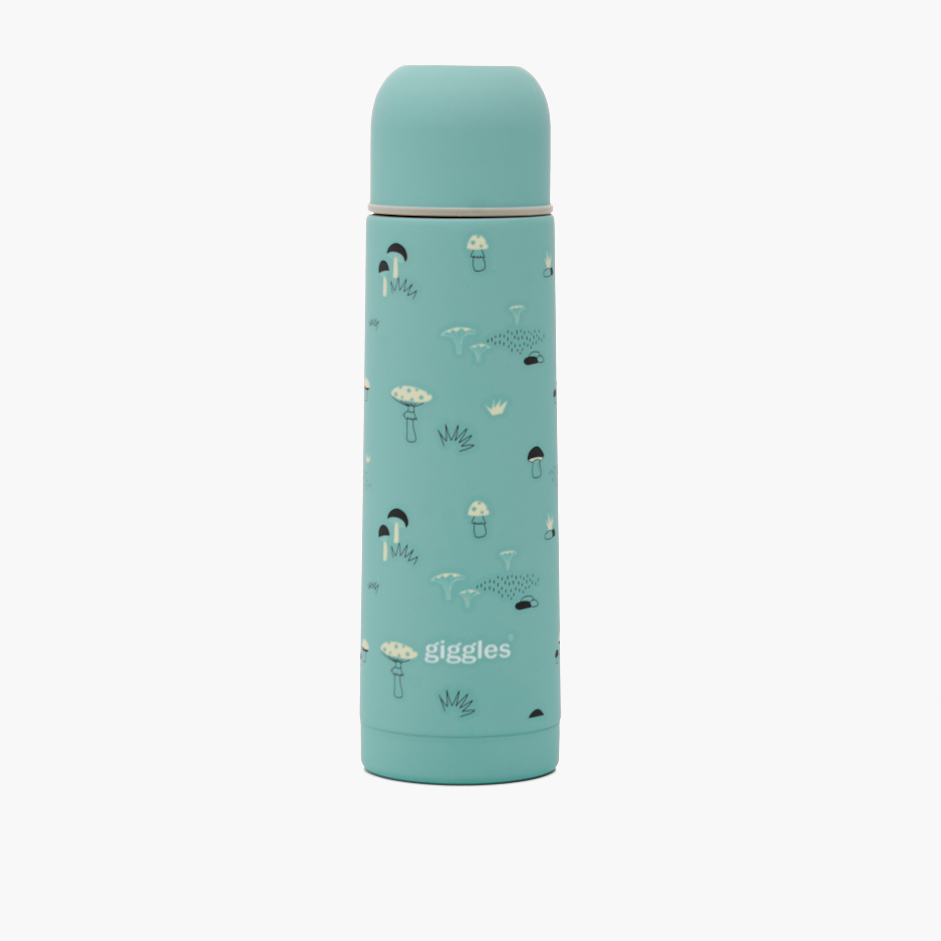 Giggles Mushroom Print Stainless Steel Thermos Flask - 500 ml-baby-feeding-accessories-image-1