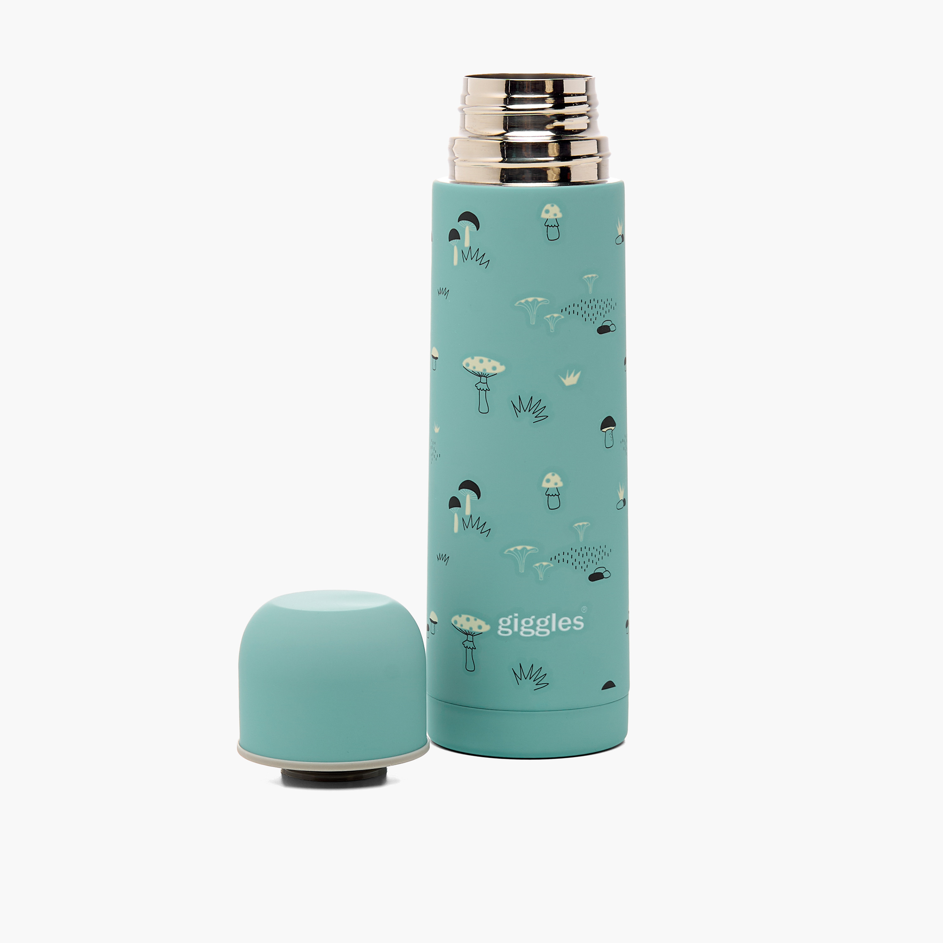 Giggles Mushroom Print Stainless Steel Thermos Flask - 500 ml-baby-feeding-accessories-image-2