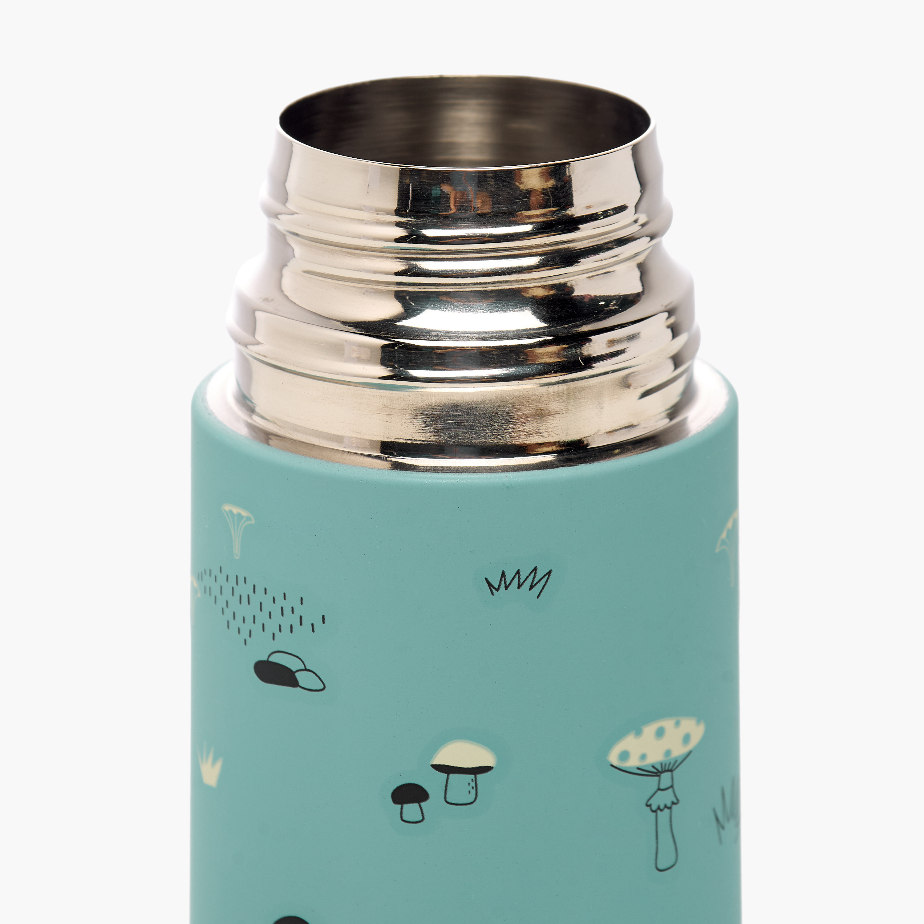 Giggles Mushroom Print Stainless Steel Thermos Flask - 500 ml-baby-feeding-accessories-image-4