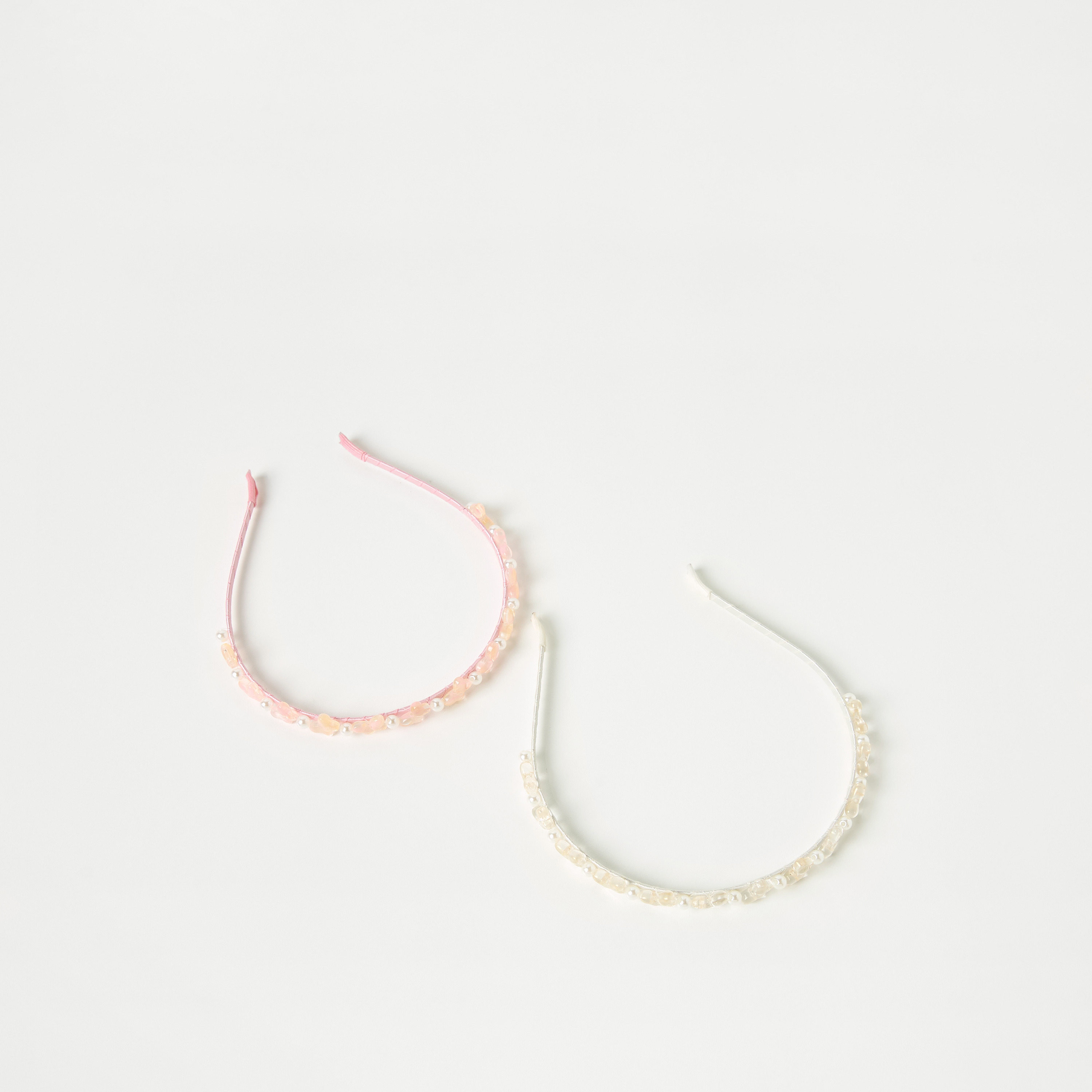 شريطة شعر مزينة بالخرز من تشارمز- طقم من قطعتين-baby-girls-accessories-hairaccessories-image-2