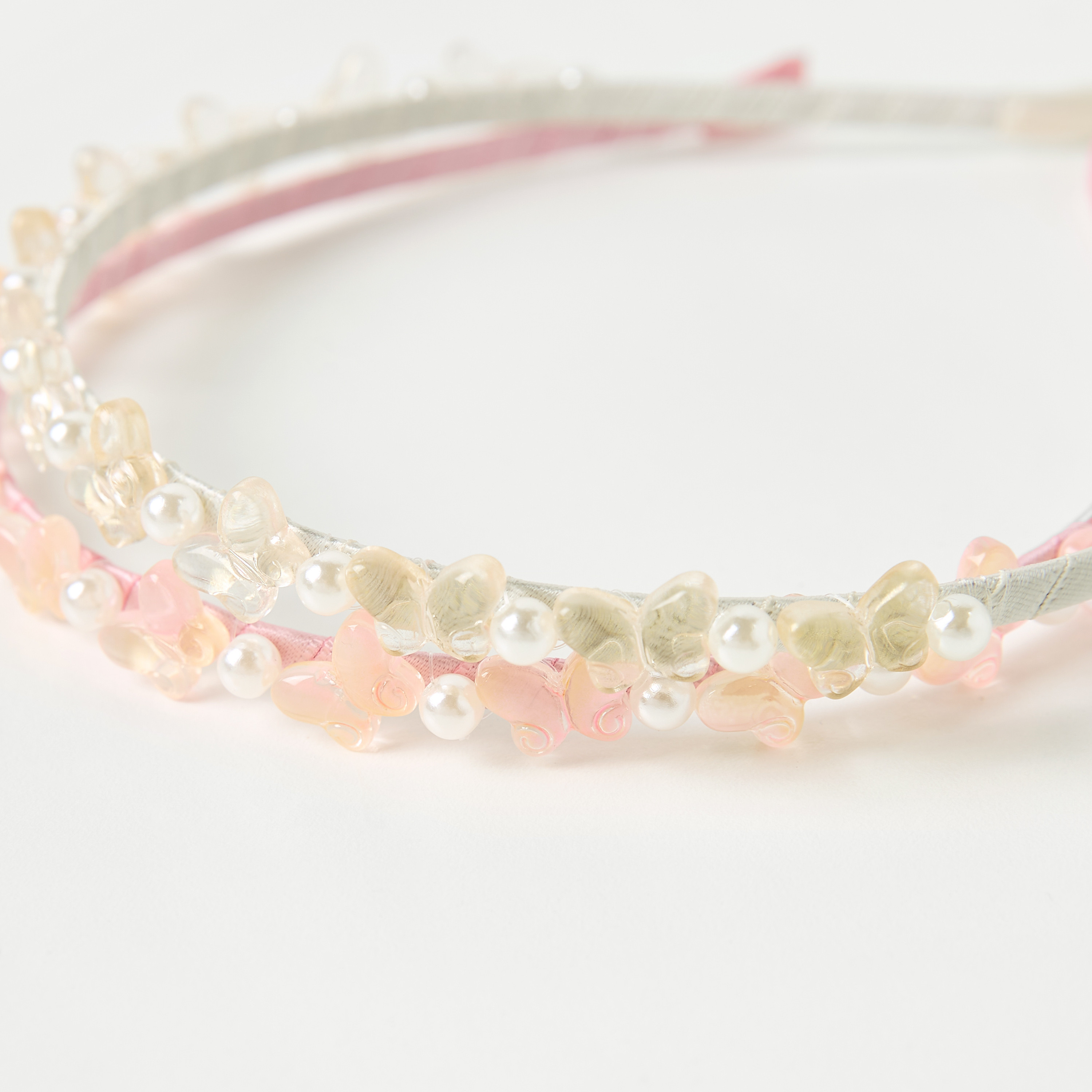 شريطة شعر مزينة بالخرز من تشارمز- طقم من قطعتين-baby-girls-accessories-hairaccessories-image-3