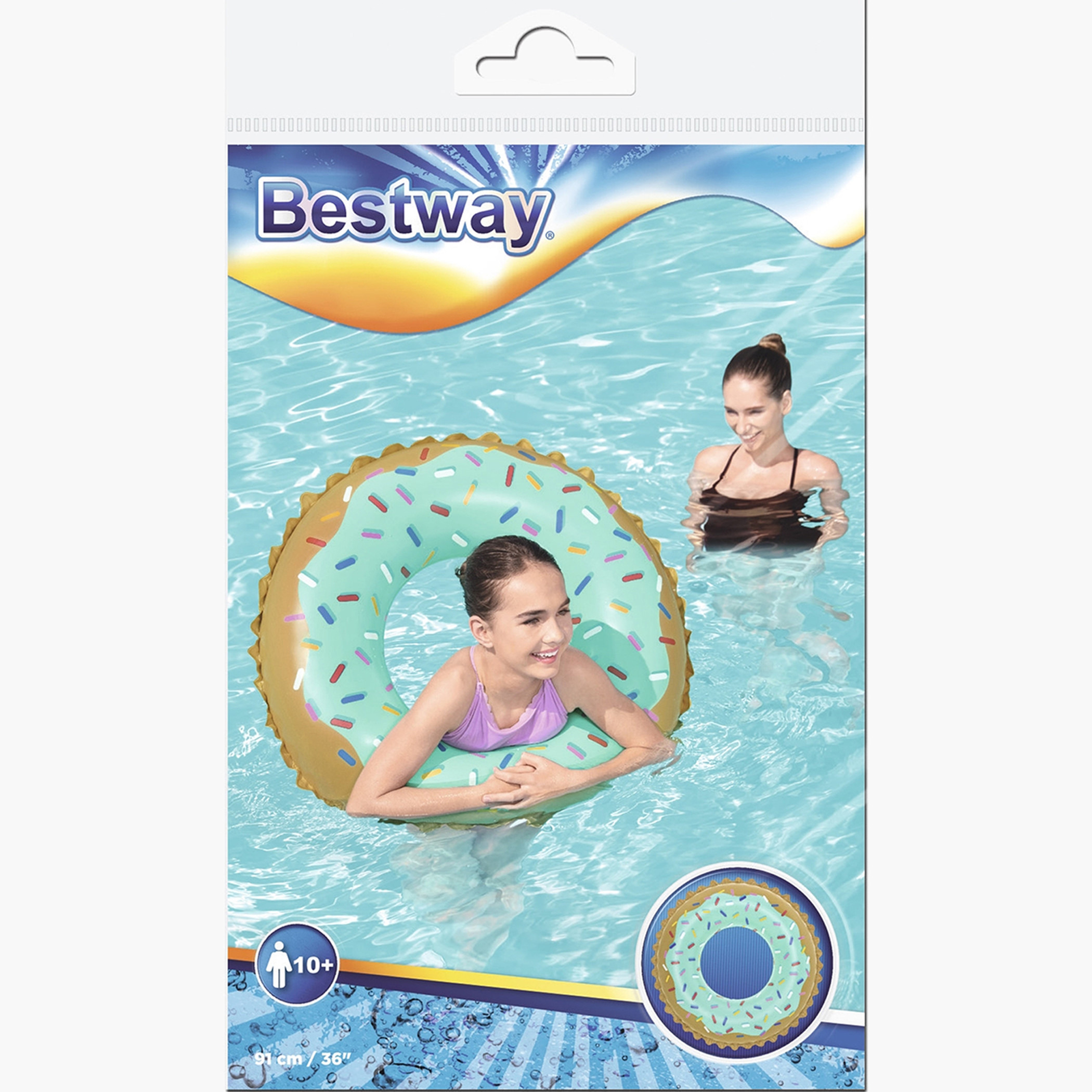Bestway Sweet Donut Inflatable Swim Tube-toys-outdoor-poolandbeach-poolaccessories-image-3