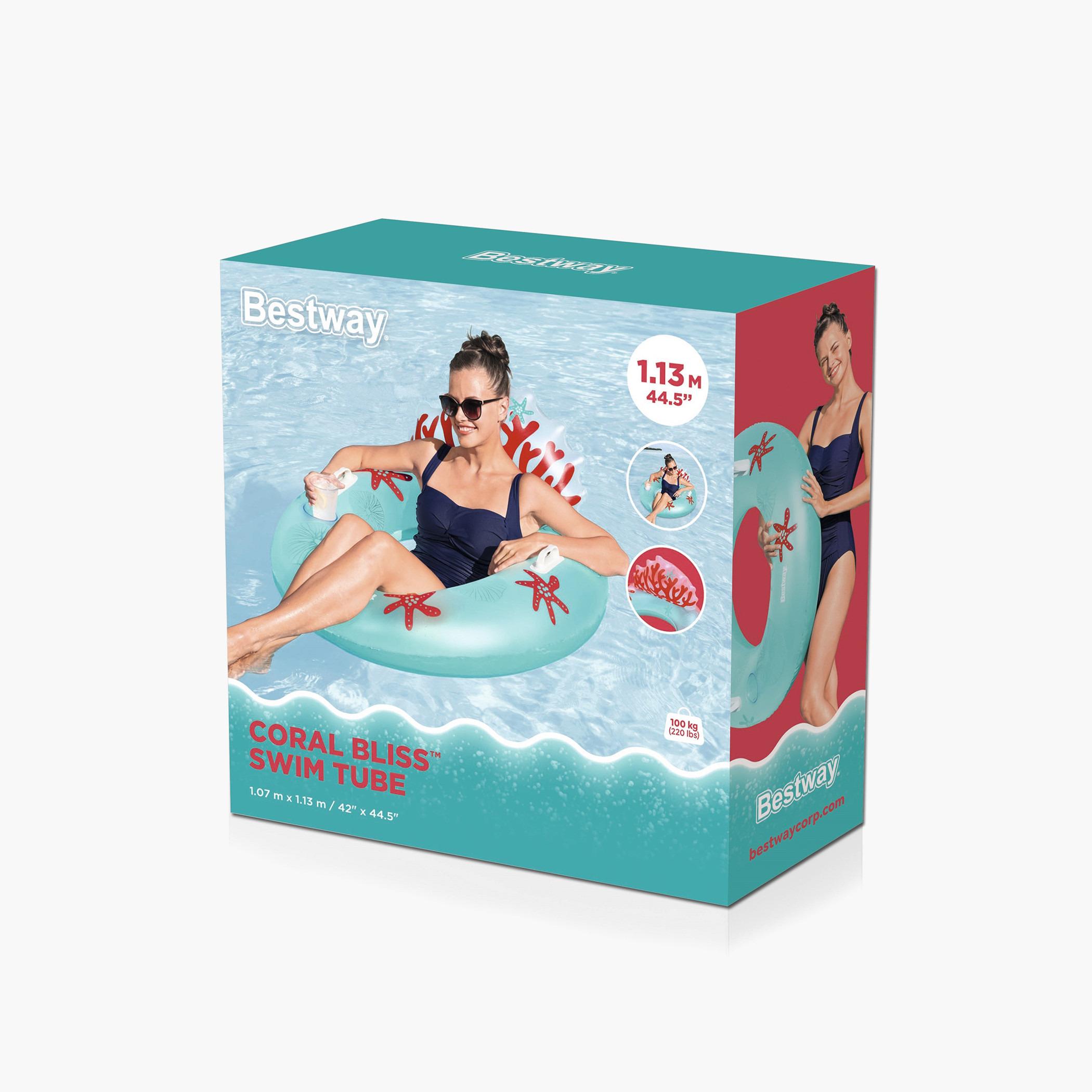 Bestway Coral Bliss Inflatable Swim Tube-toys-outdoor-poolandbeach-poolaccessories-image-6