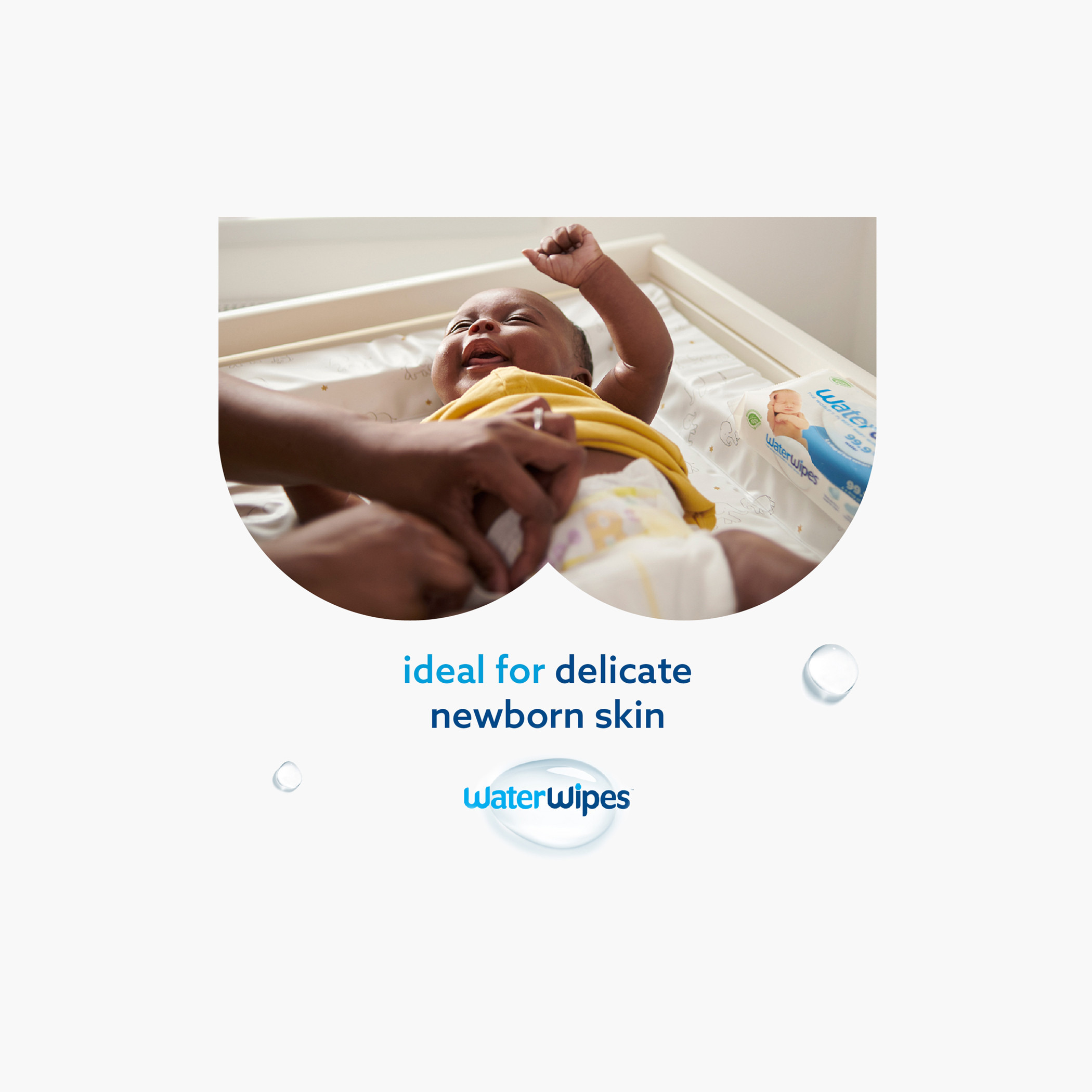 مناديل مبللة أصلية للأطفال من ووتر وايبس - عبوة من 4-baby-diapering-babywipes-image-2