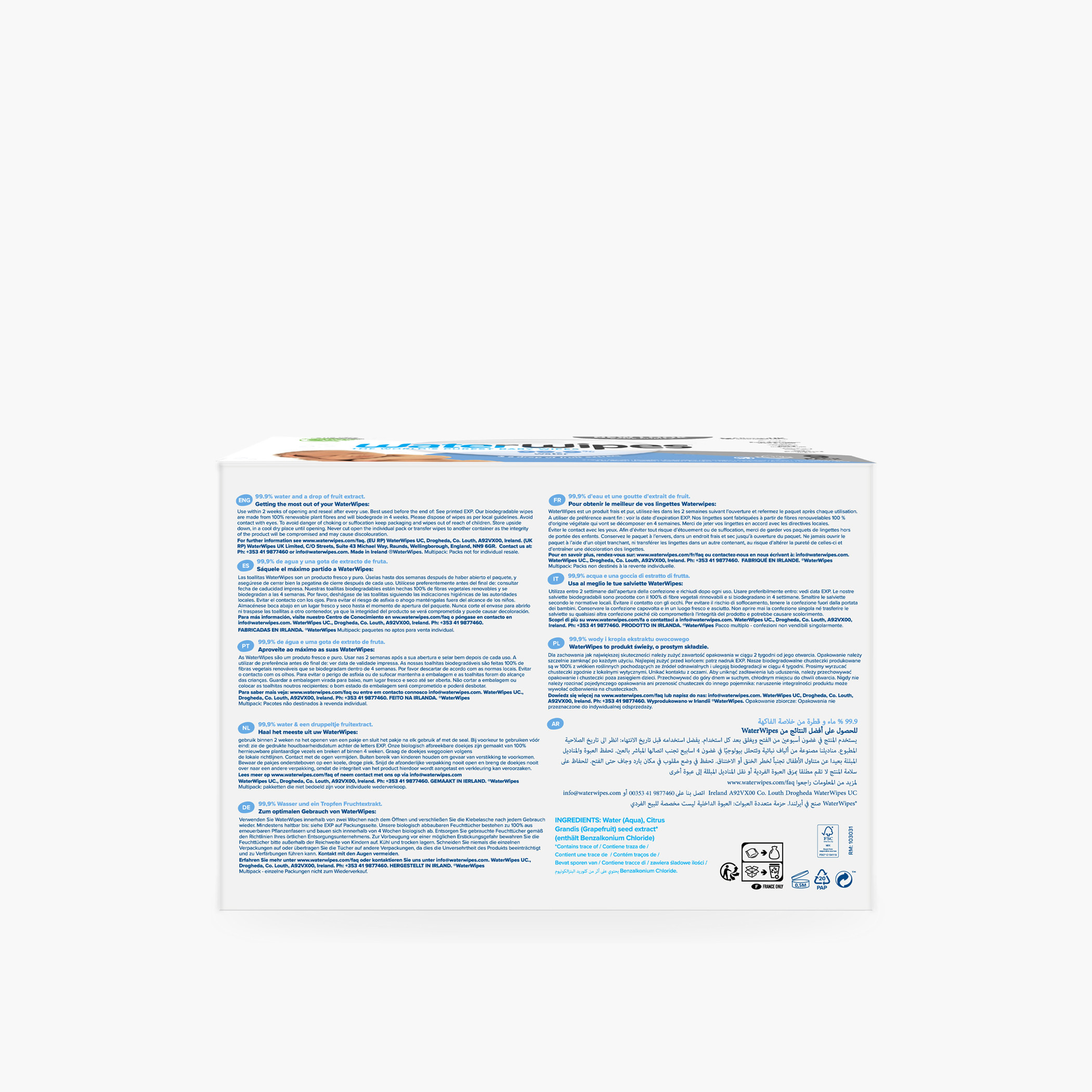 مناديل مبللة أصلية للأطفال من ووتر وايبس - عبوة من 9-baby-diapering-babywipes-image-9