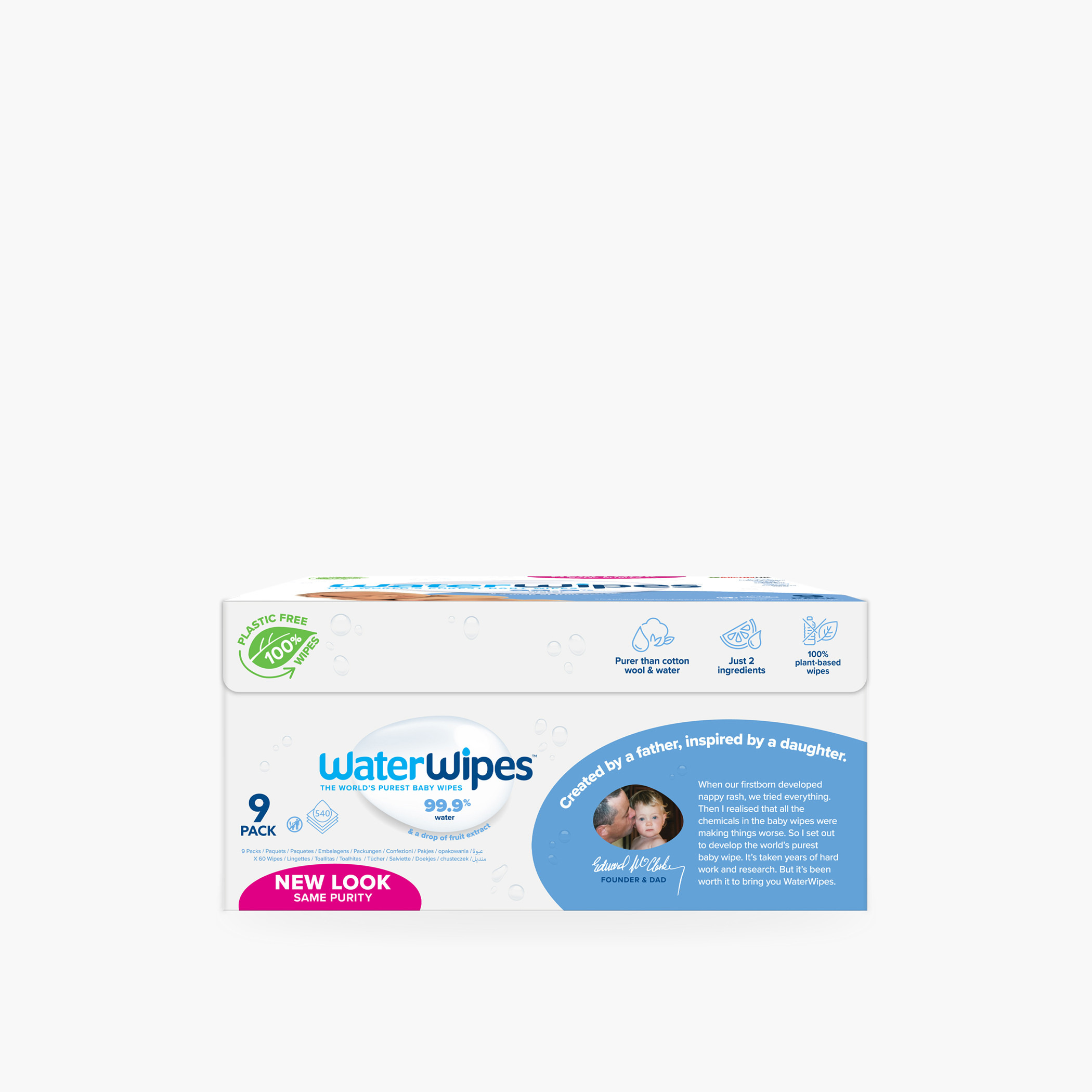 WaterWipes Original Baby Wipes - Pack of 9-baby-bathandcare-wipes-image-3