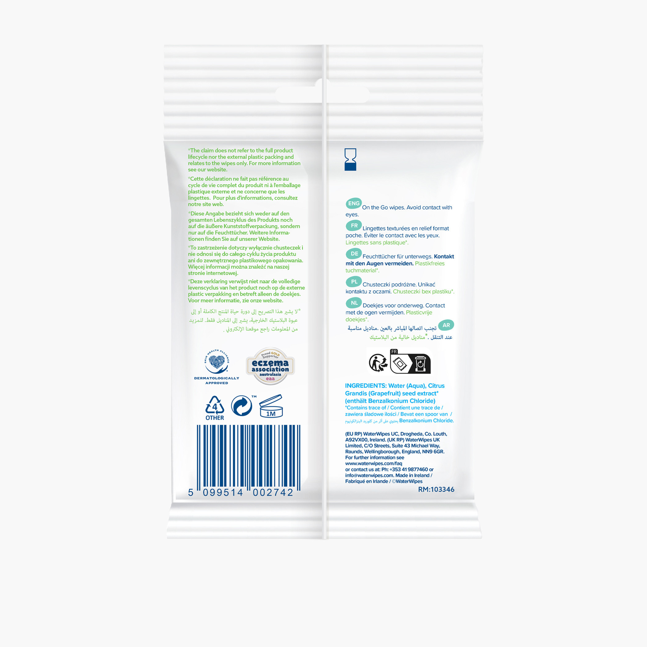 WaterWipes On-the-Go Plastic Free Wipes - 10 Sheets-baby-diapering-babywipes-image-6