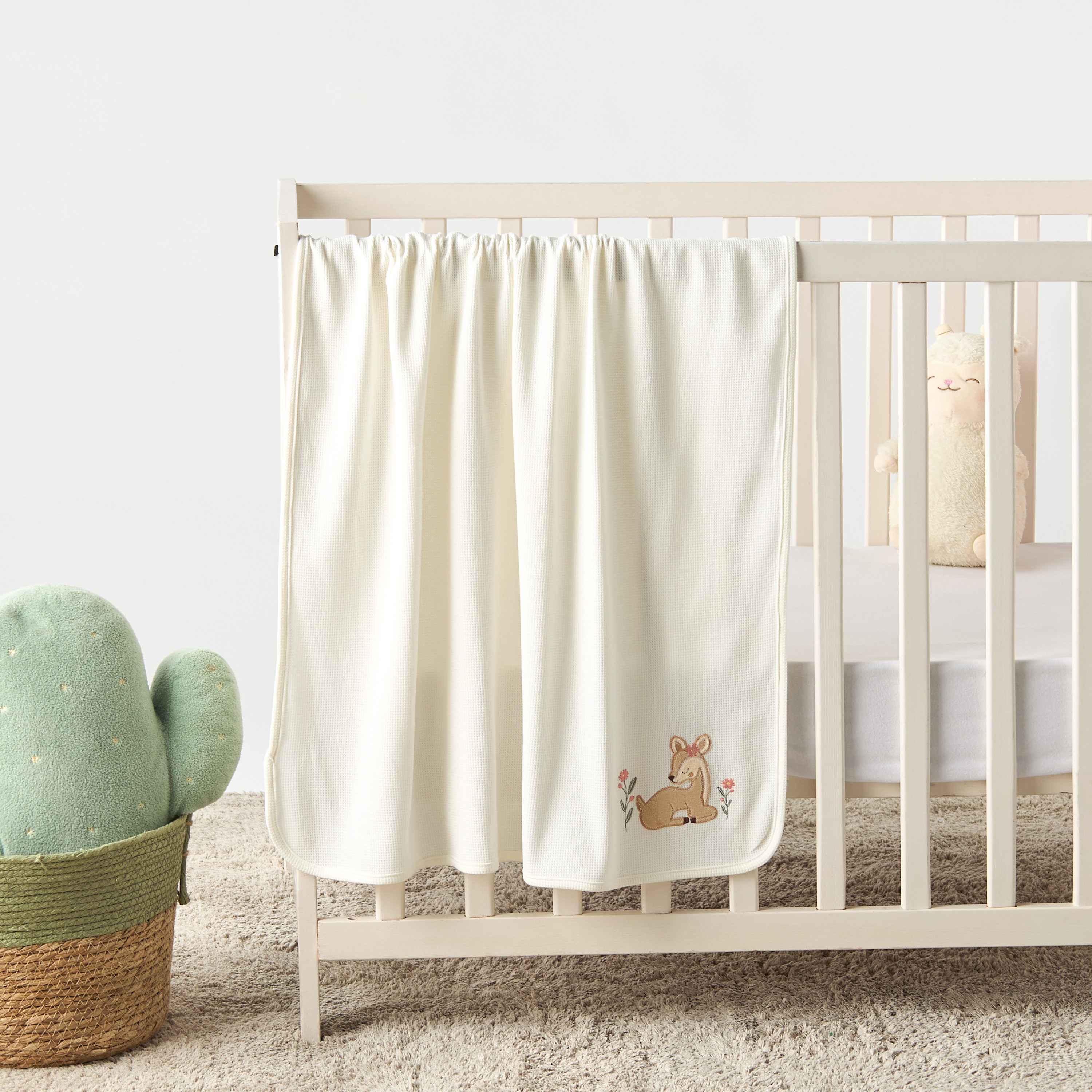 Juniors Embroidered Blanket - 76x102 cm-baby-nursery-blanketsandswaddles-receivingblankets-image-1
