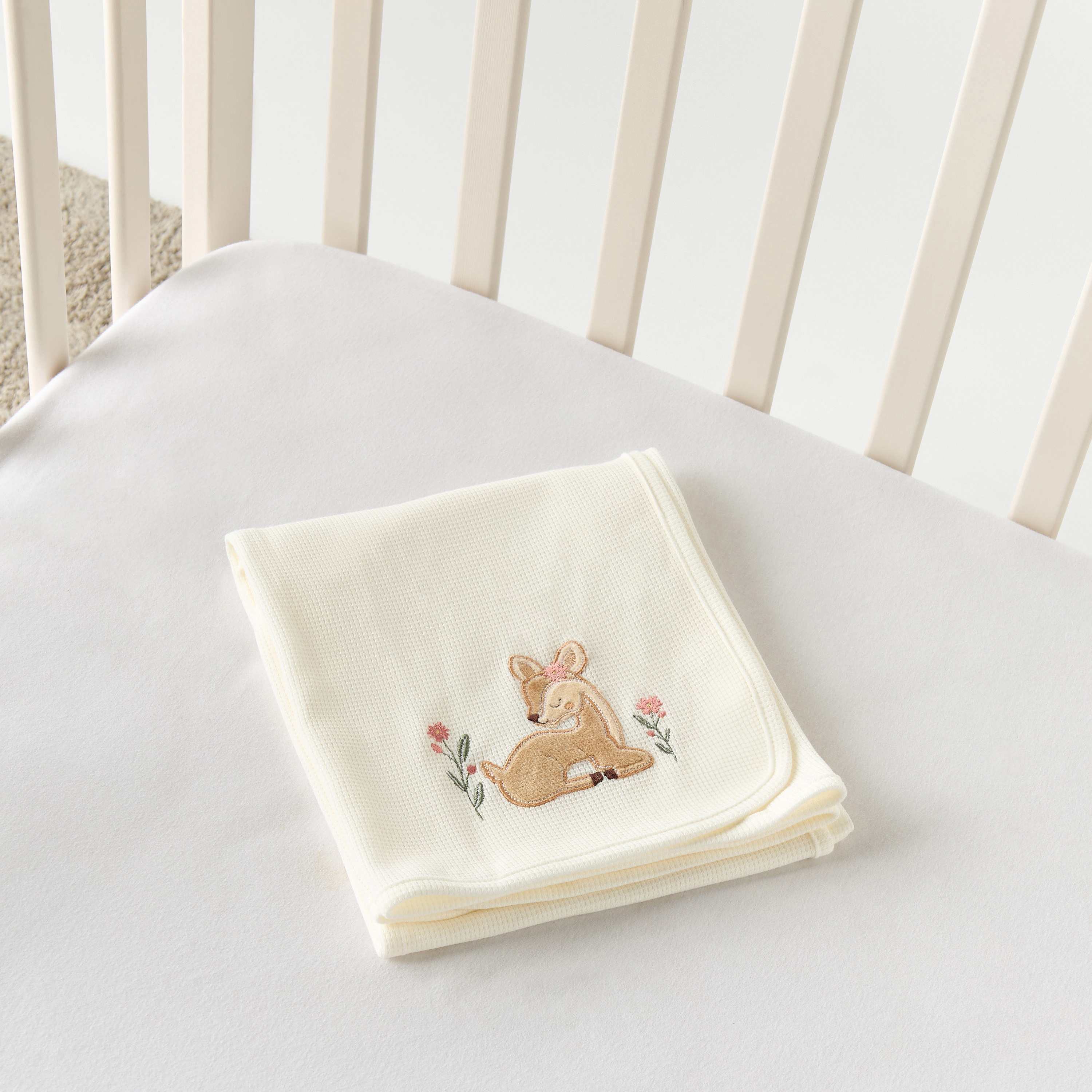 Juniors Embroidered Blanket - 76x102 cm-baby-nursery-blanketsandswaddles-receivingblankets-image-4