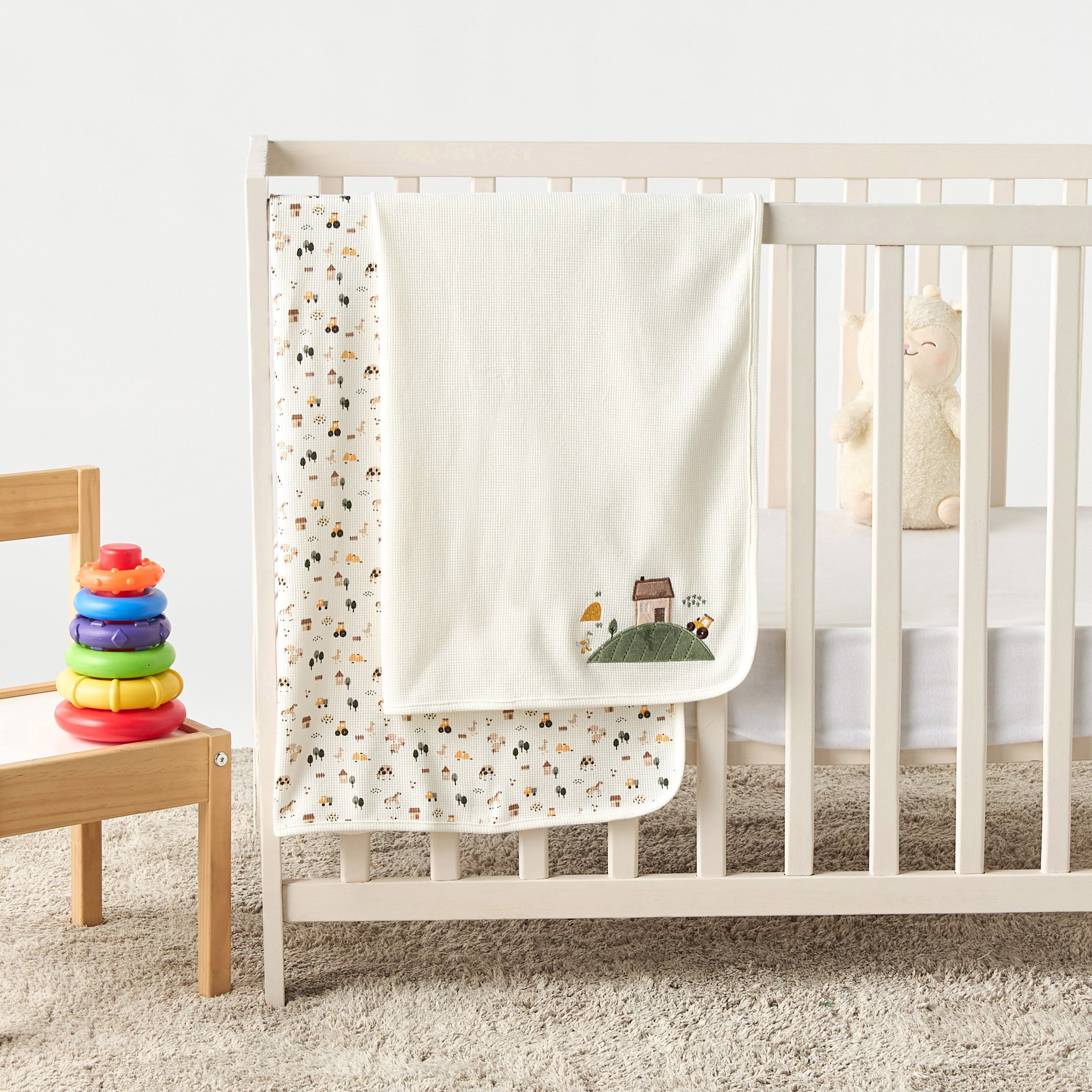 Juniors 2-Piece Receiving Blanket Set - 76x102 cm-baby-nursery-blanketsandswaddles-receivingblankets-image-1