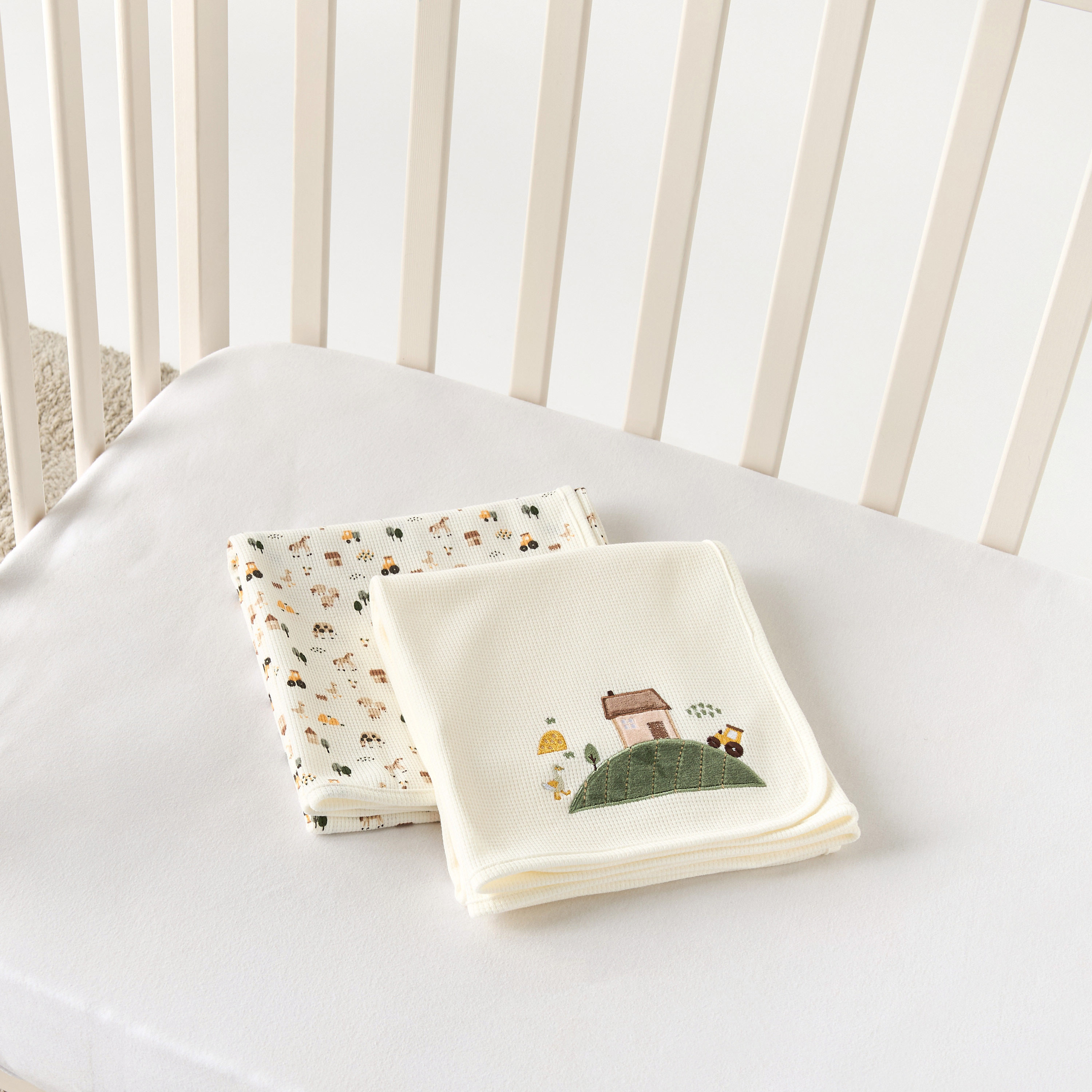Juniors 2-Piece Receiving Blanket Set - 76x102 cm-baby-nursery-blanketsandswaddles-receivingblankets-image-4