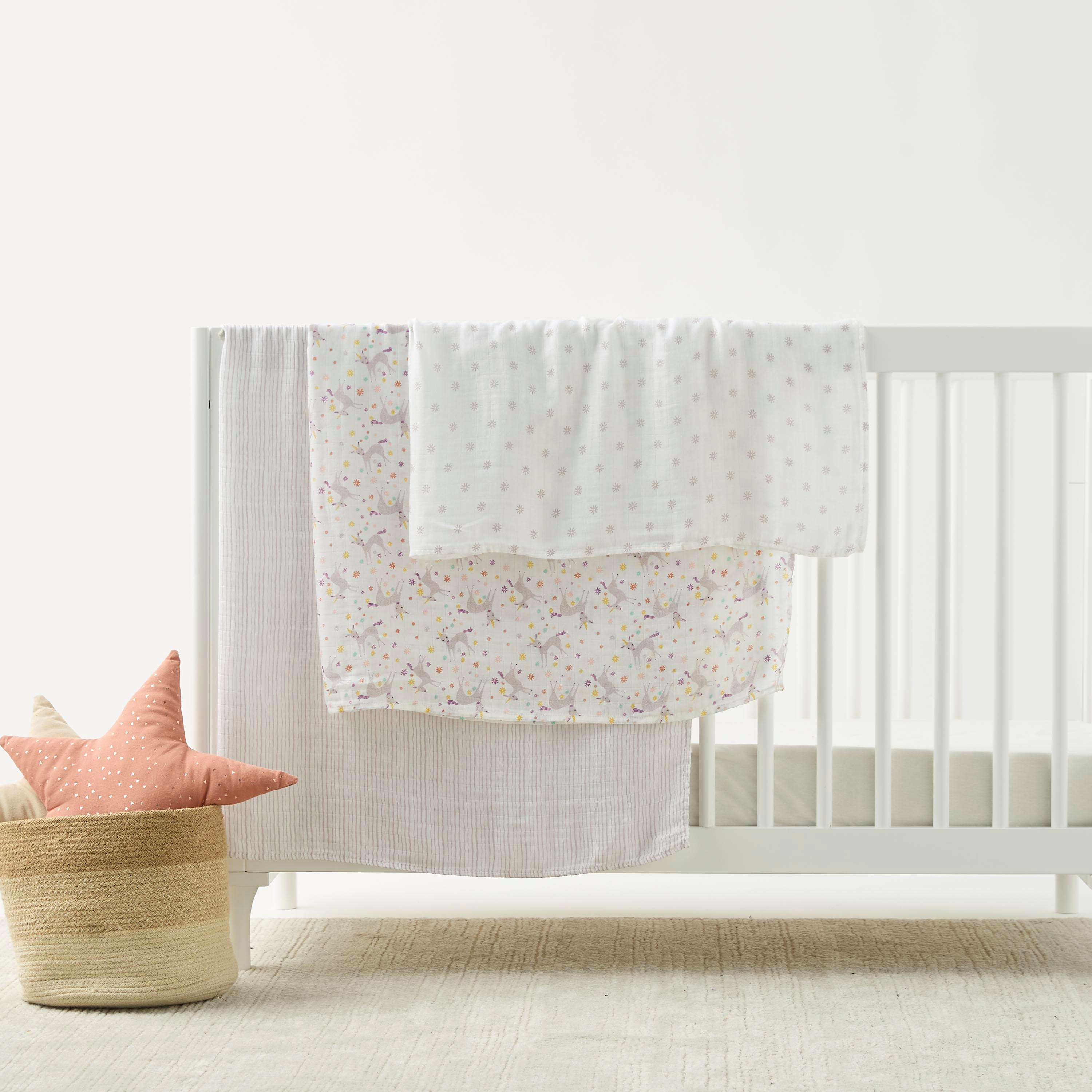 Giggles Printed Bamboo Muslin Swaddle Blanket - Set of 3-baby-nursery-blanketsandswaddles-swaddlesandsleepingbags-image-2