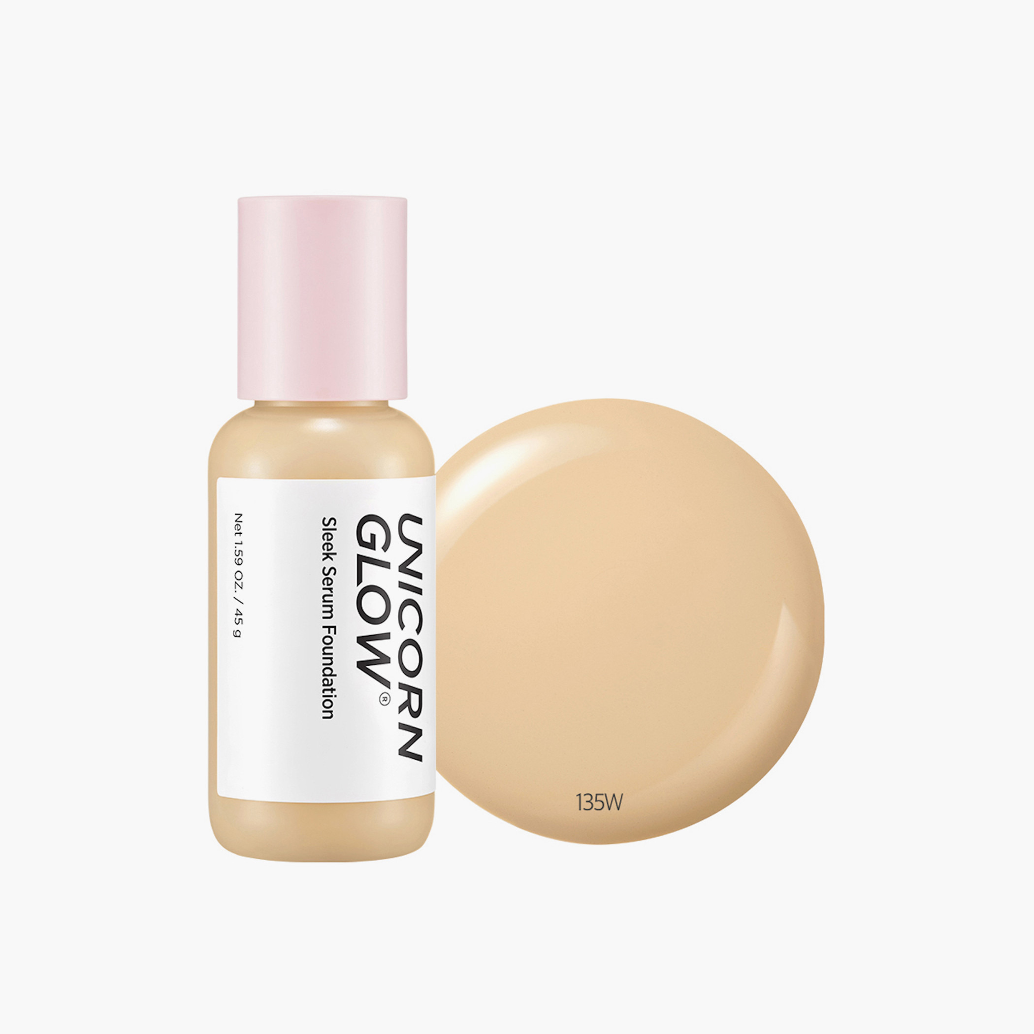 كريم أساس سيروم سليك من يونيكورن جلو - 45 مل-beautyandpersonalcare-makeup-face-foundations-image-1
