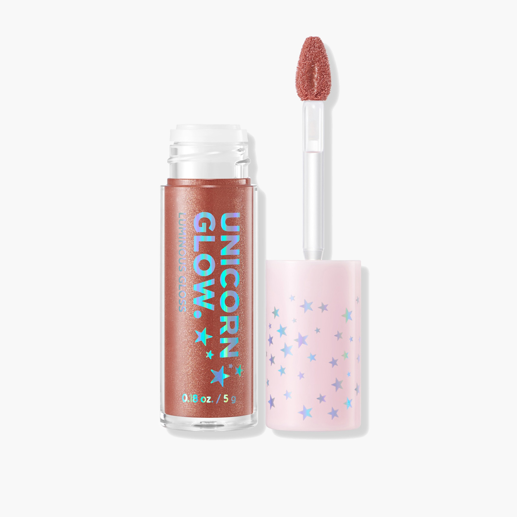 Unicorn Glow Rose Gold Luminous Lip Gloss - 5 ml-beautyandpersonalcare-makeup-lips-lipglossesandbalms-image-1