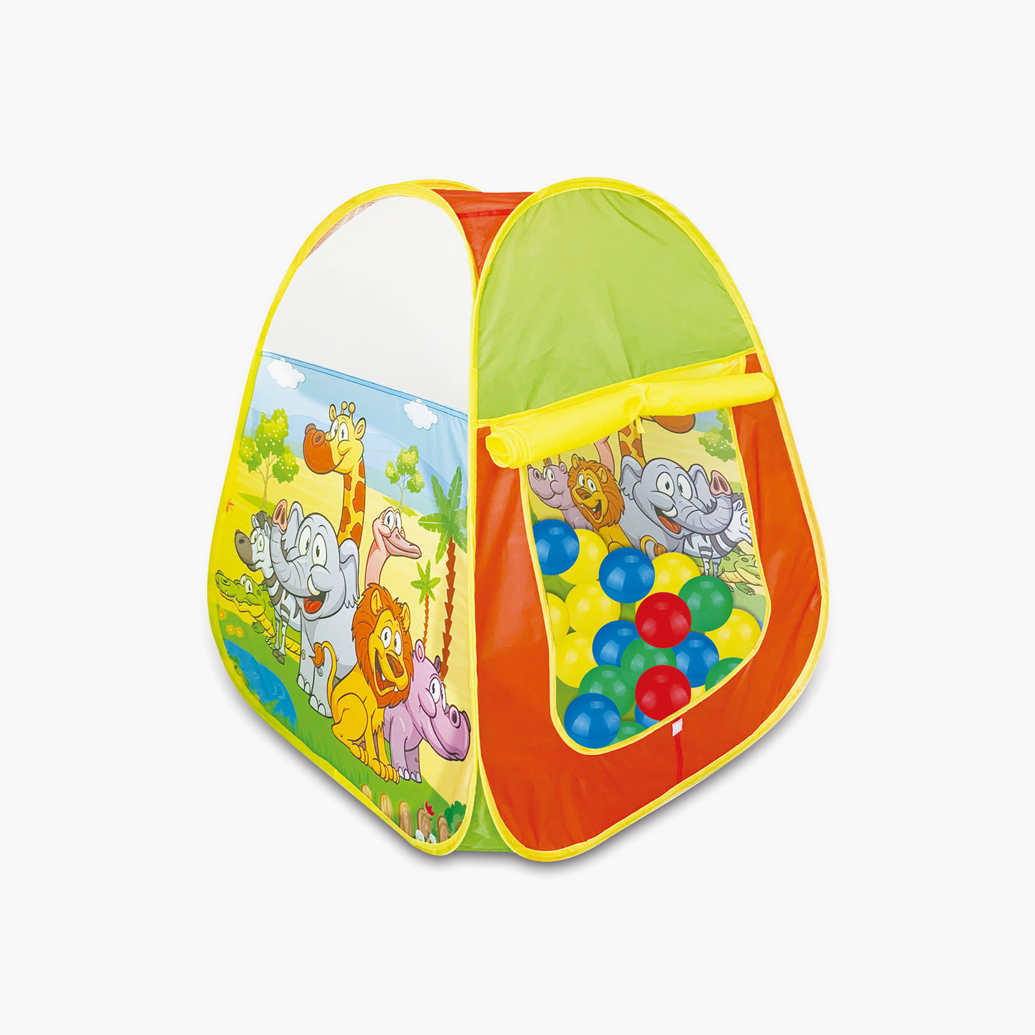 Animal Print 100-Ball Play Tent-toys-outdoor-playhousesandplayards-image-1