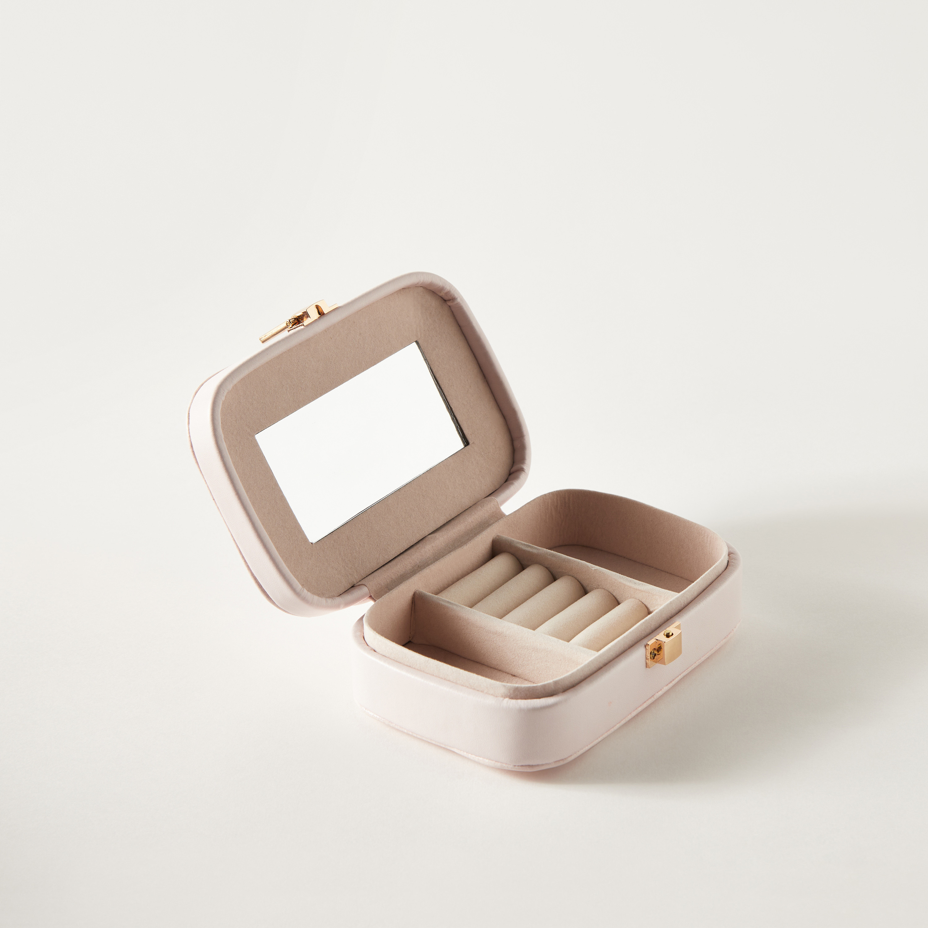 Swan Print Jewelry Box with Mirror and Lock - 15x11x5 cms-women-watchesandjewellery-jewellery-storage-image-3