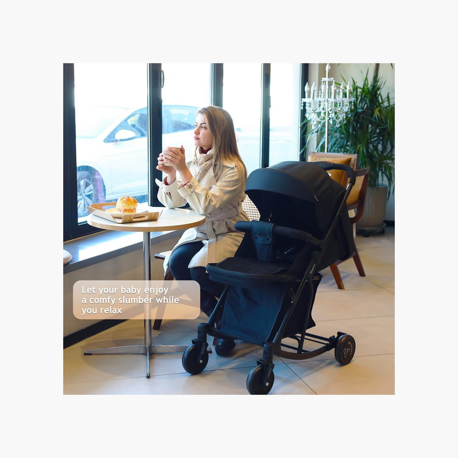 Teknum 2-In-1 Glide Comfort Stroller with Adjustable Canopy - Black-baby-gear-strollersandprams-strollers-image-21