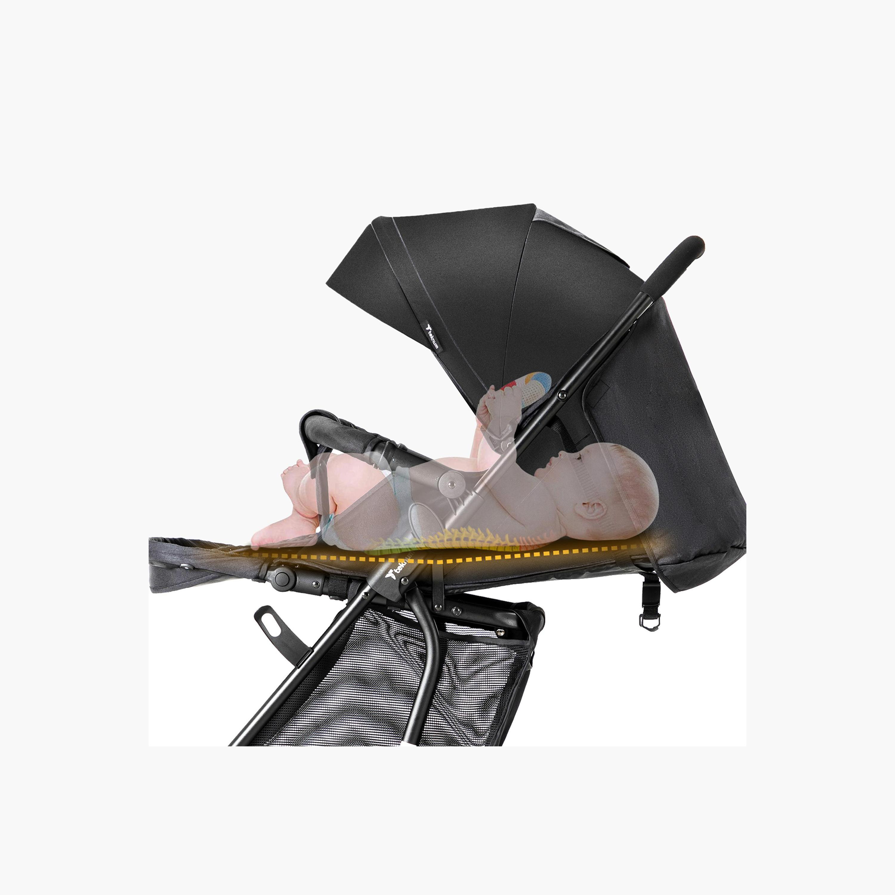 Teknum 2-In-1 Glide Comfort Stroller with Adjustable Canopy - Black-baby-gear-strollersandprams-strollers-image-26