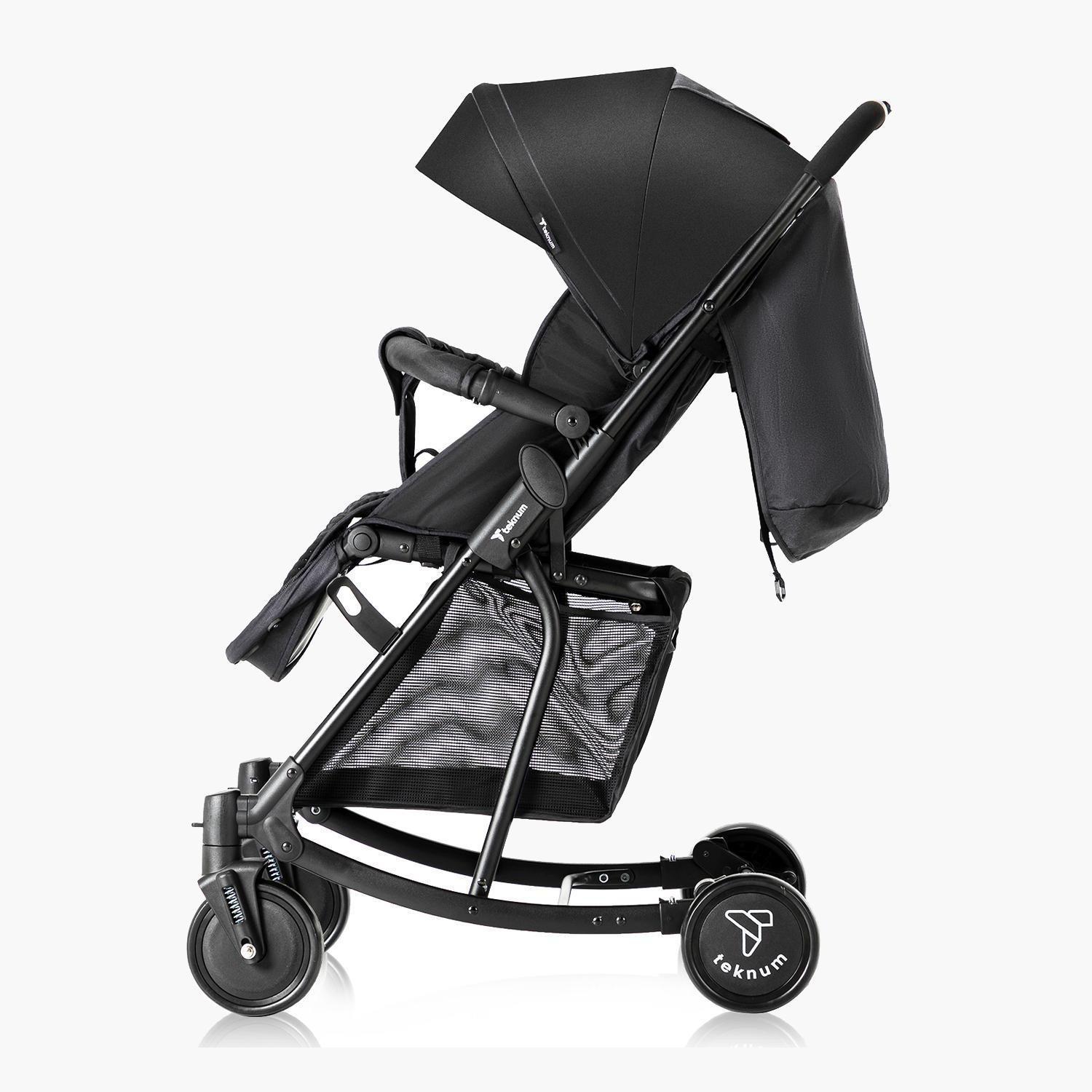 Teknum 2-In-1 Glide Comfort Stroller with Adjustable Canopy - Black-baby-gear-strollersandprams-strollers-image-7