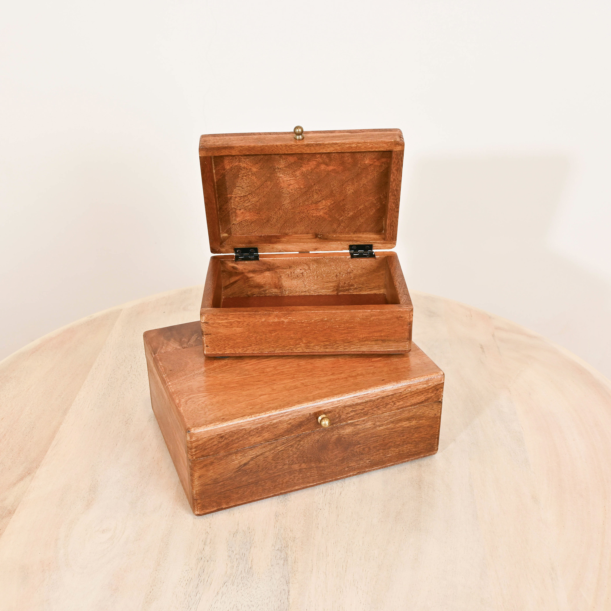 Home Carving 2-Piece Wooden Decorative Box Set-household-decor-boxesandtrays-image-3