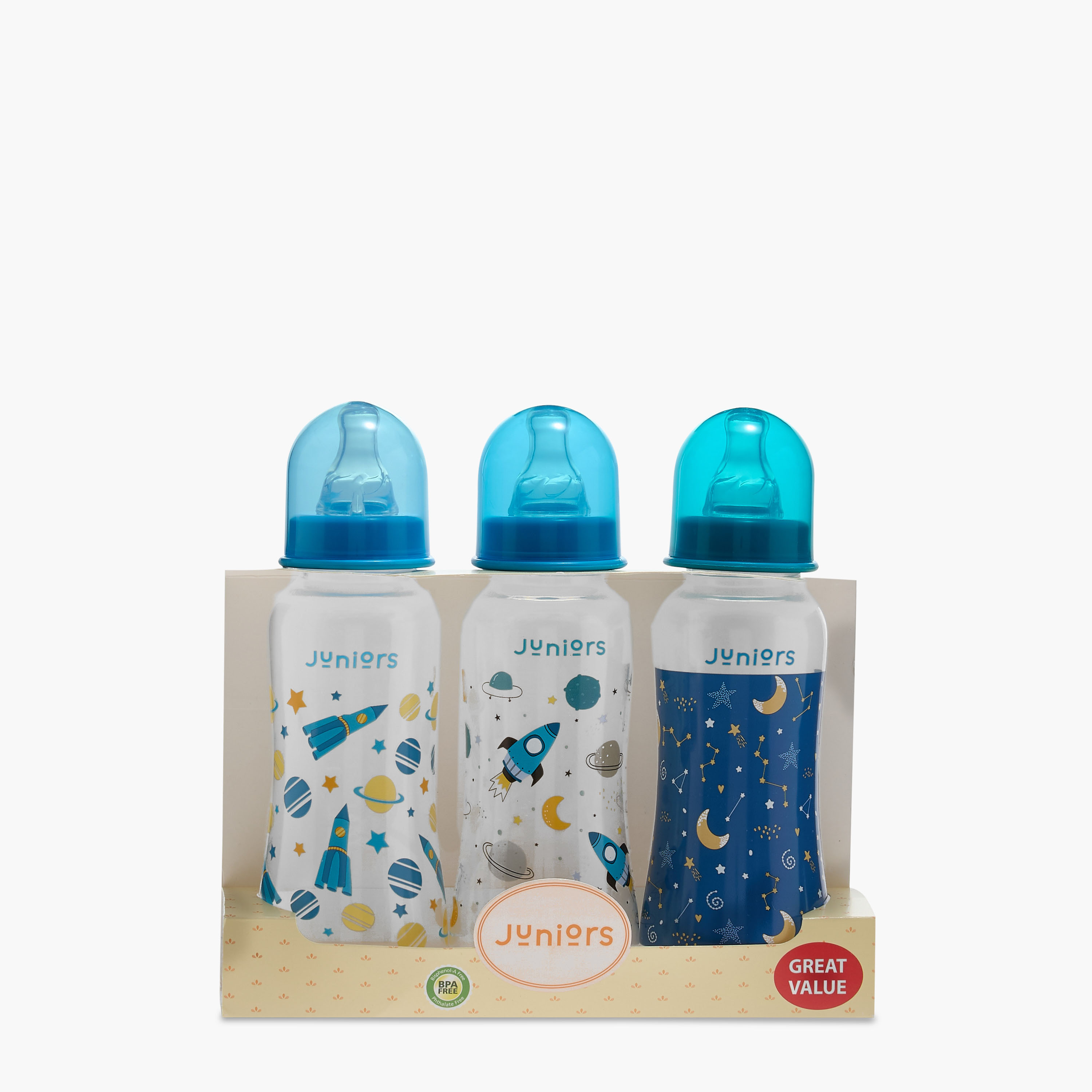 Juniors 3-Piece Space Print Feeding Bottle Set - 250 ml-baby-feeding-feedingbottles-bottlesandteats-image-15