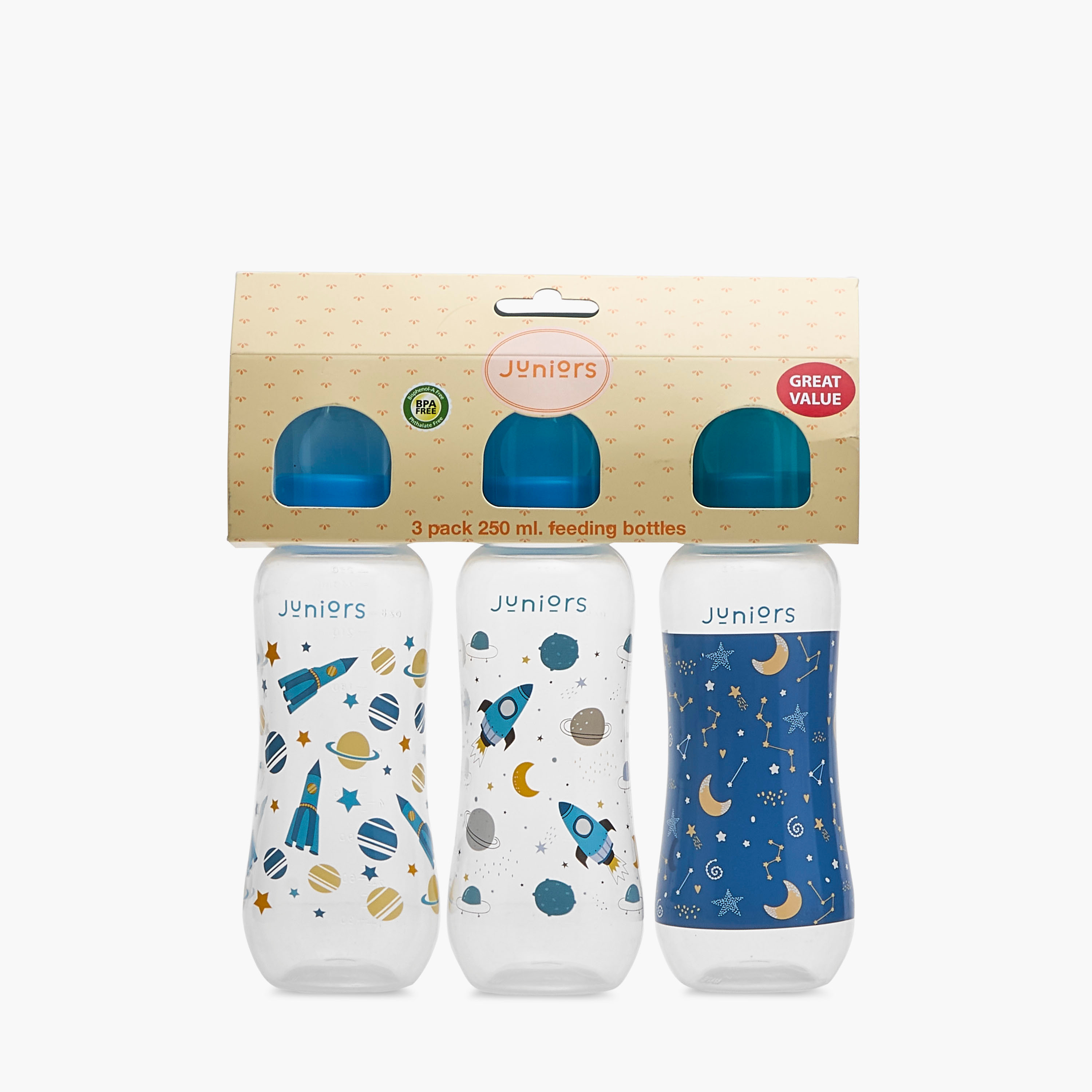 Juniors 3-Piece Space Print Feeding Bottle Set - 250 ml-baby-feeding-feedingbottles-bottlesandteats-image-16
