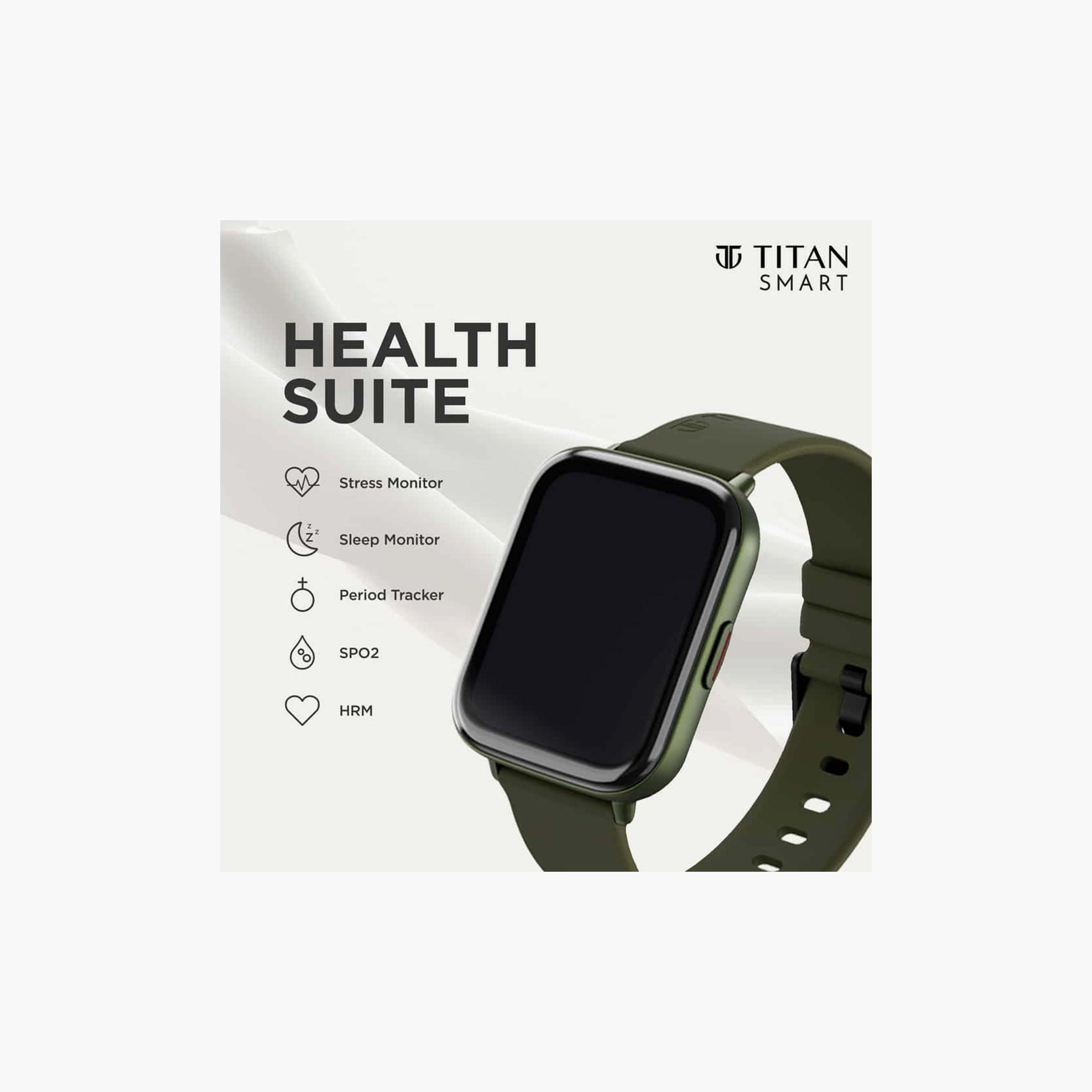 ساعة تيتان الذكية بسوار سيليكون أزرق للجنسين | 90155AP02-men-watchesandjewellery-watches-image-5