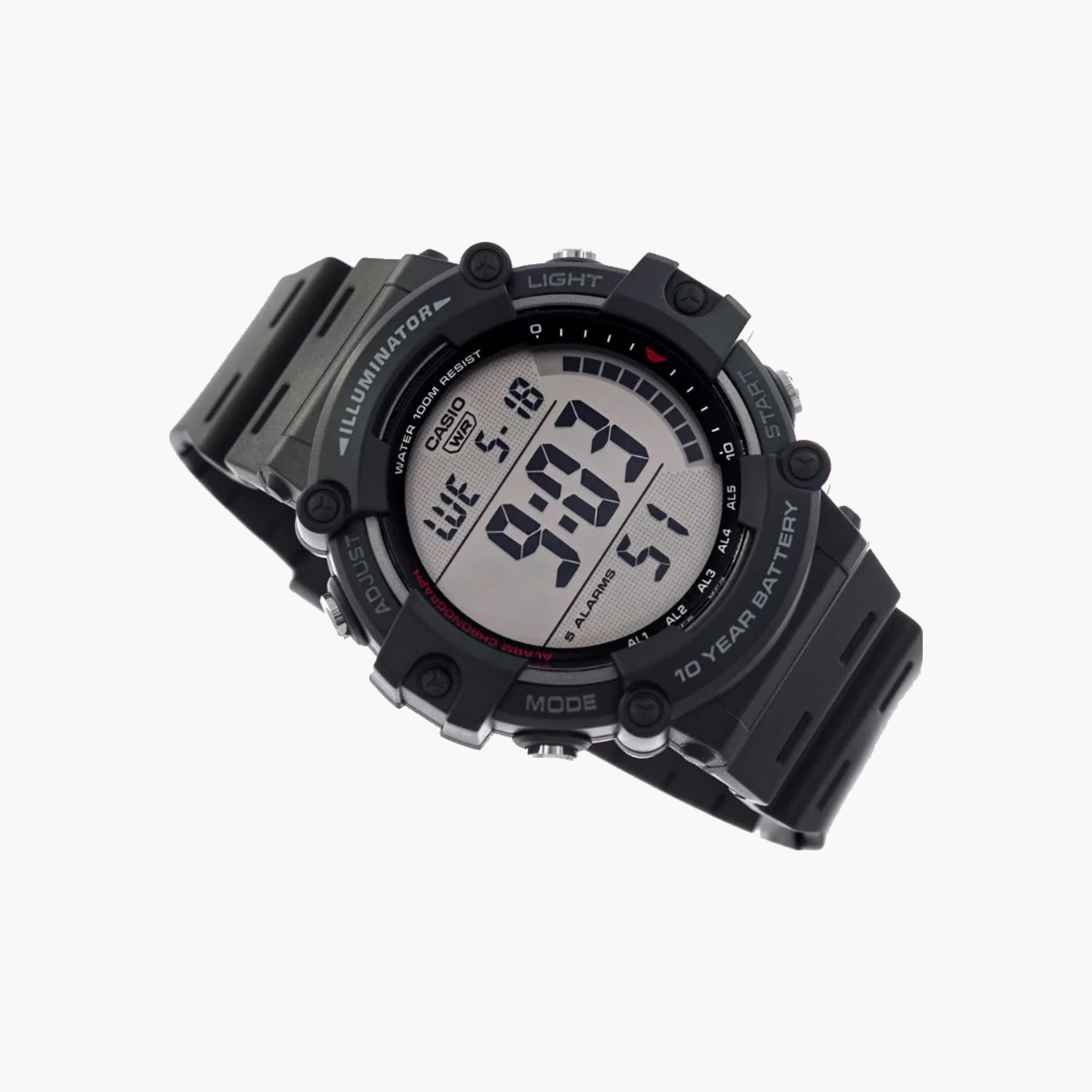 Casio Digital Sports Watch, Black Resin-men-watchesandjewellery-watches-image-3