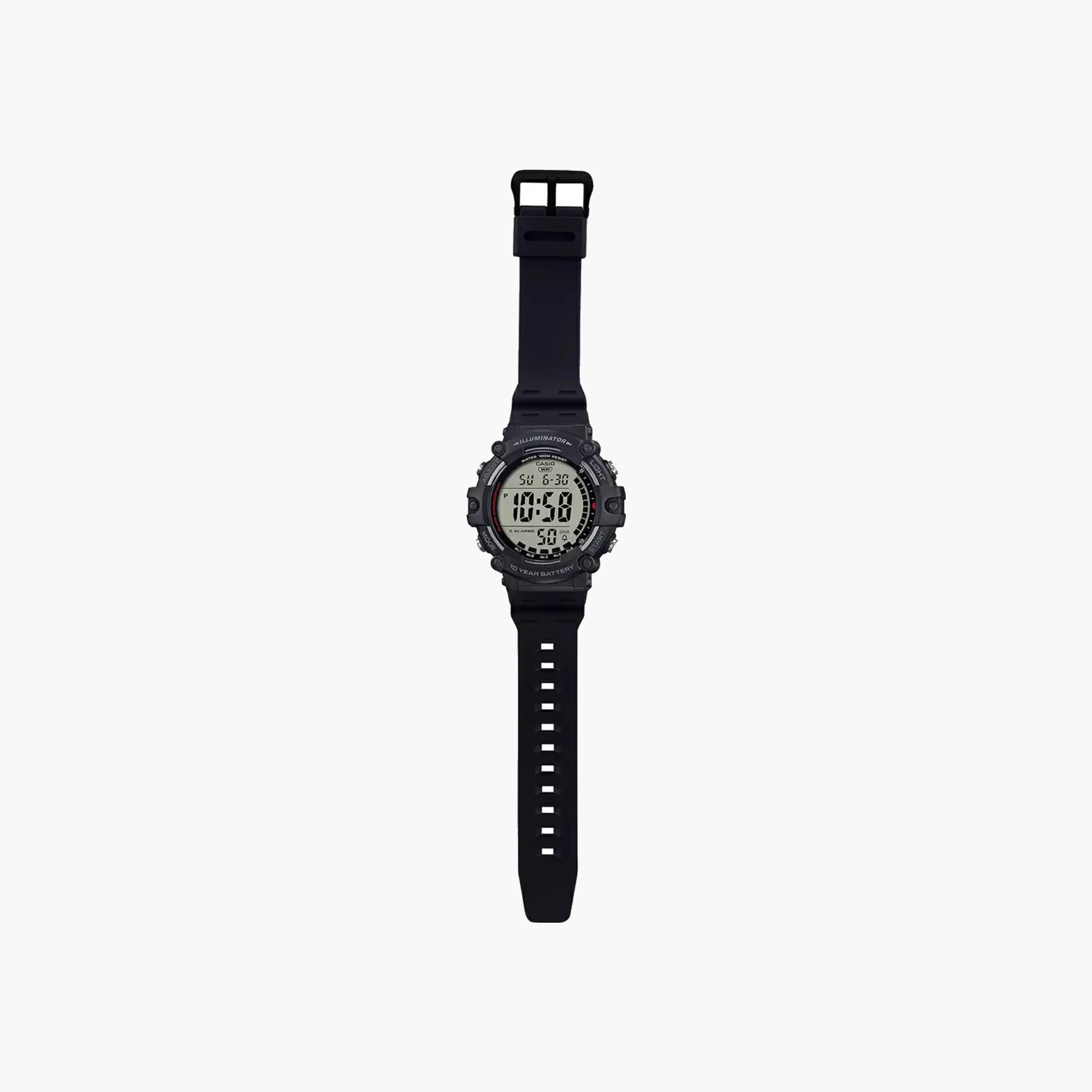 Casio Digital Sports Watch, Black Resin-men-watchesandjewellery-watches-image-4