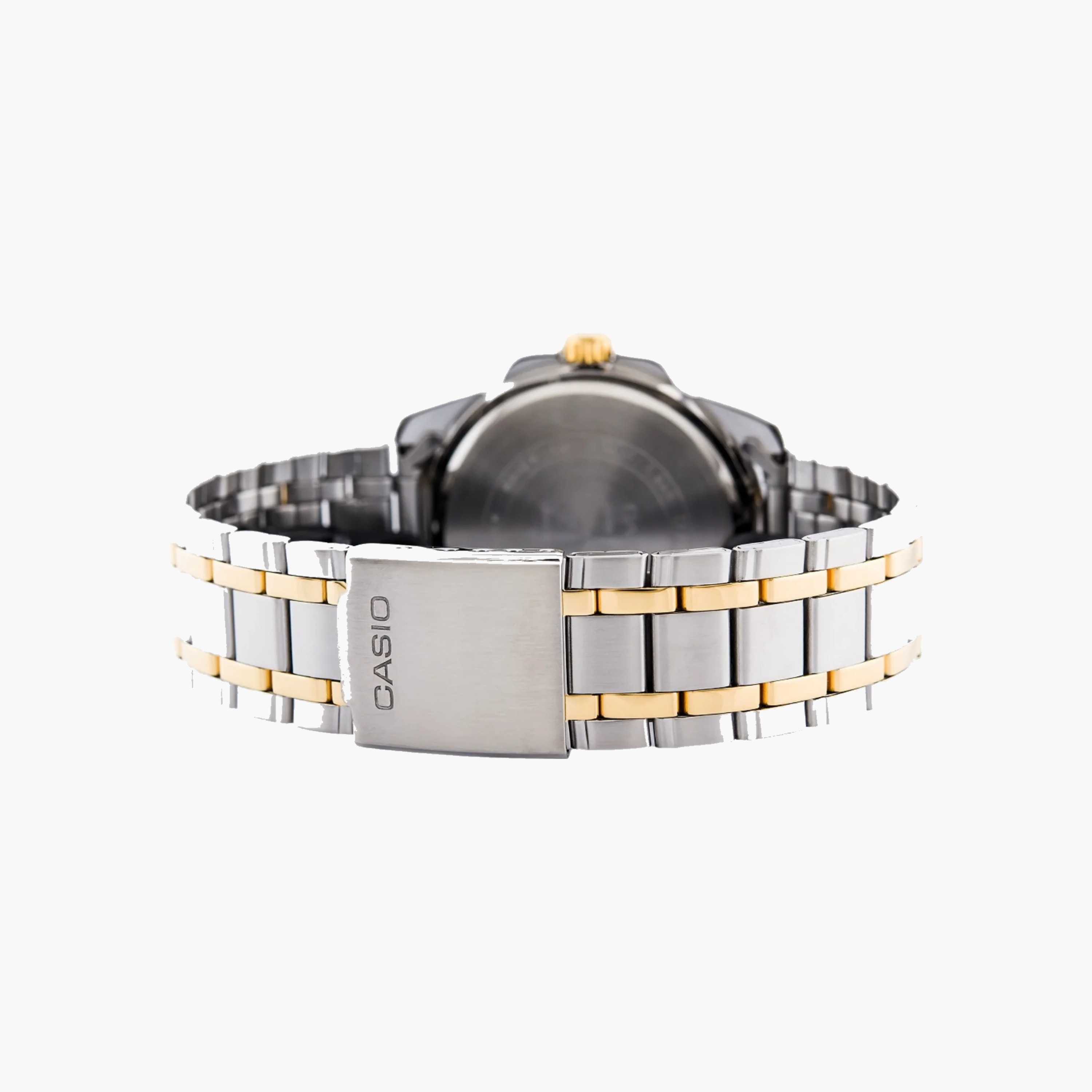 ساعة كاسيو تناظرية ثنائية اللون من الفولاذ المقاوم للصدأ-women-watchesandjewellery-watches-image-3