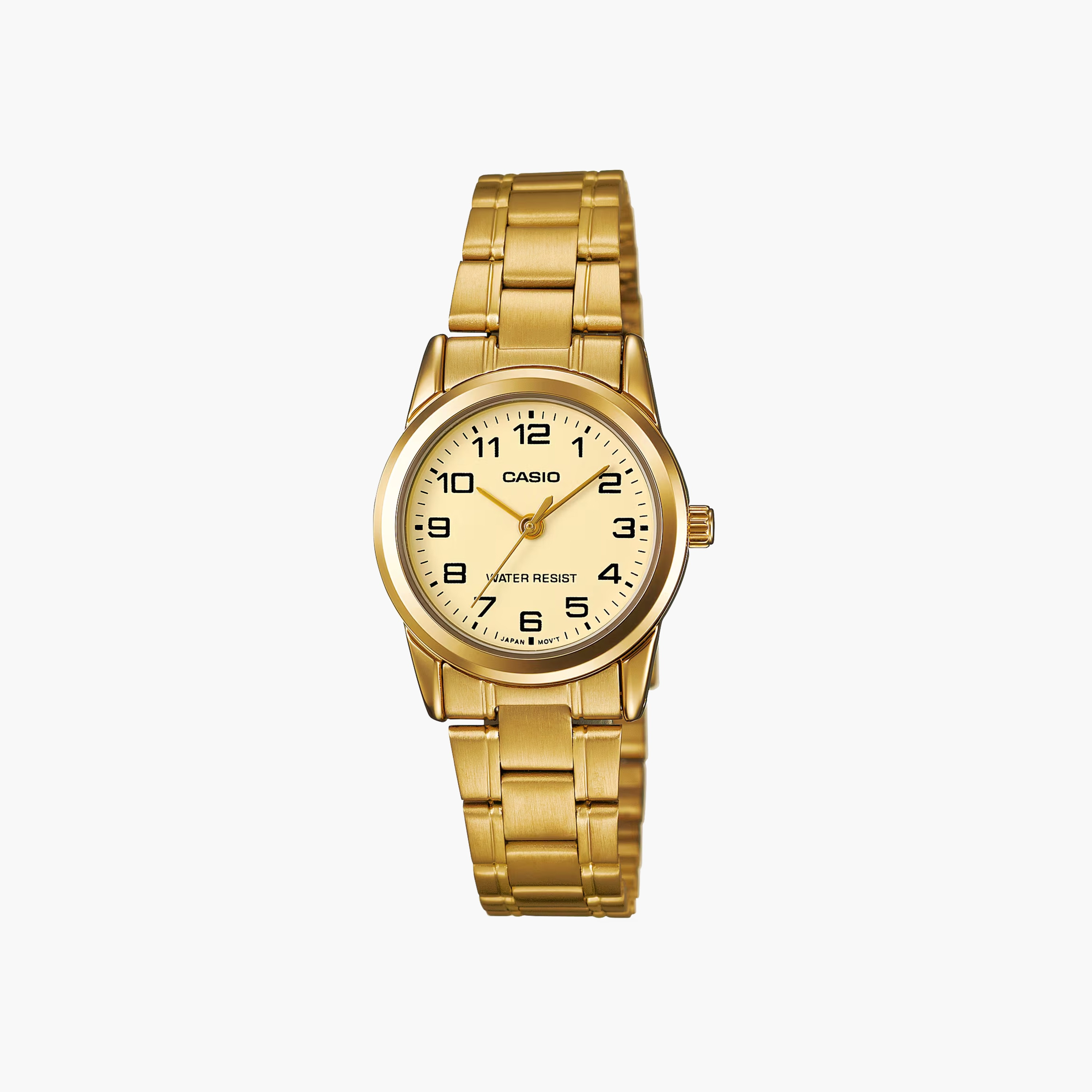 ساعة كاسيو ذهبية اللون من الفولاذ المقاوم للصدأ، ساعة تناظرية-women-watchesandjewellery-watches-image-1