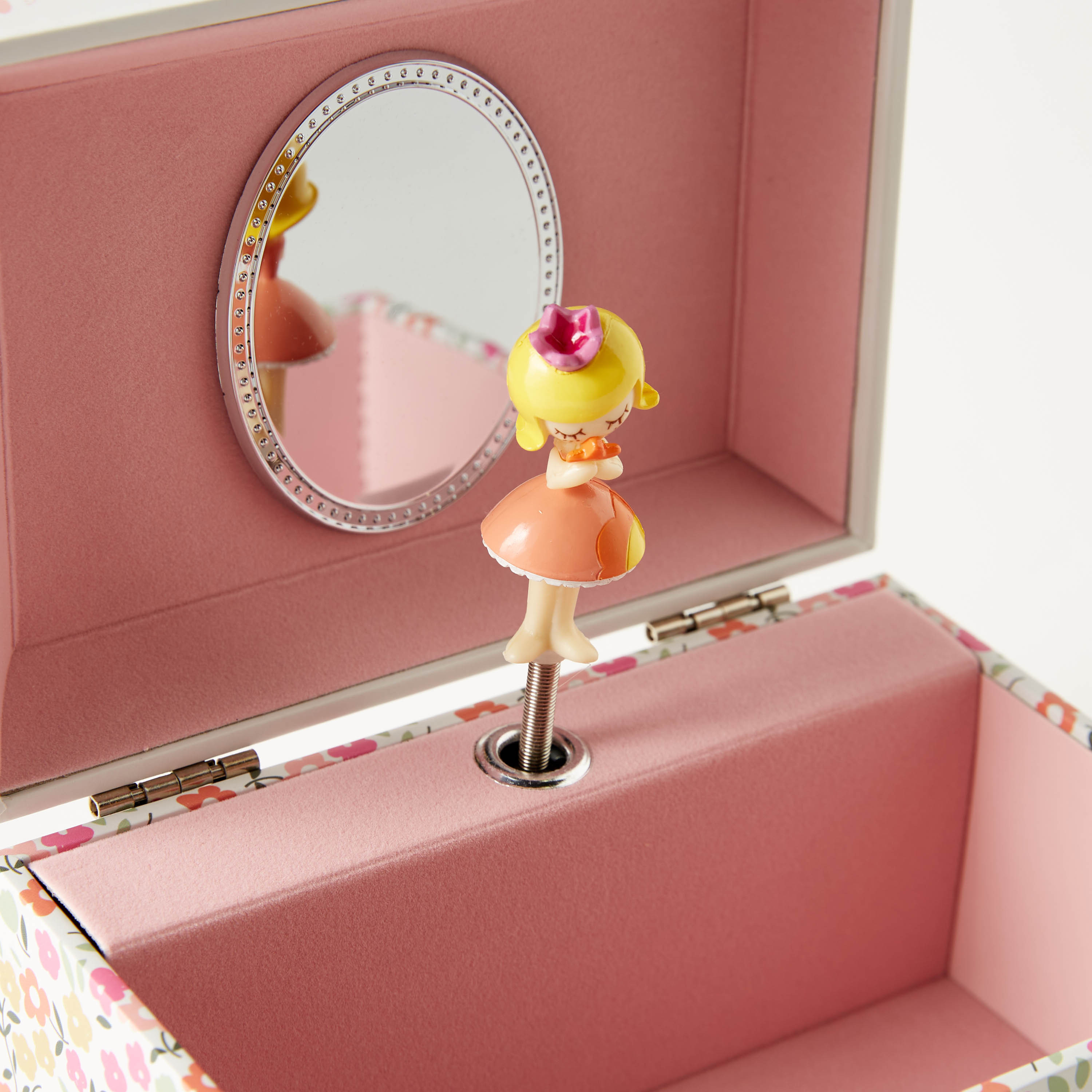 Graphic Print Rectangular Musical Jewellery Box with Doll Accent and Mirror-women-watchesandjewellery-jewellery-storage-image-4