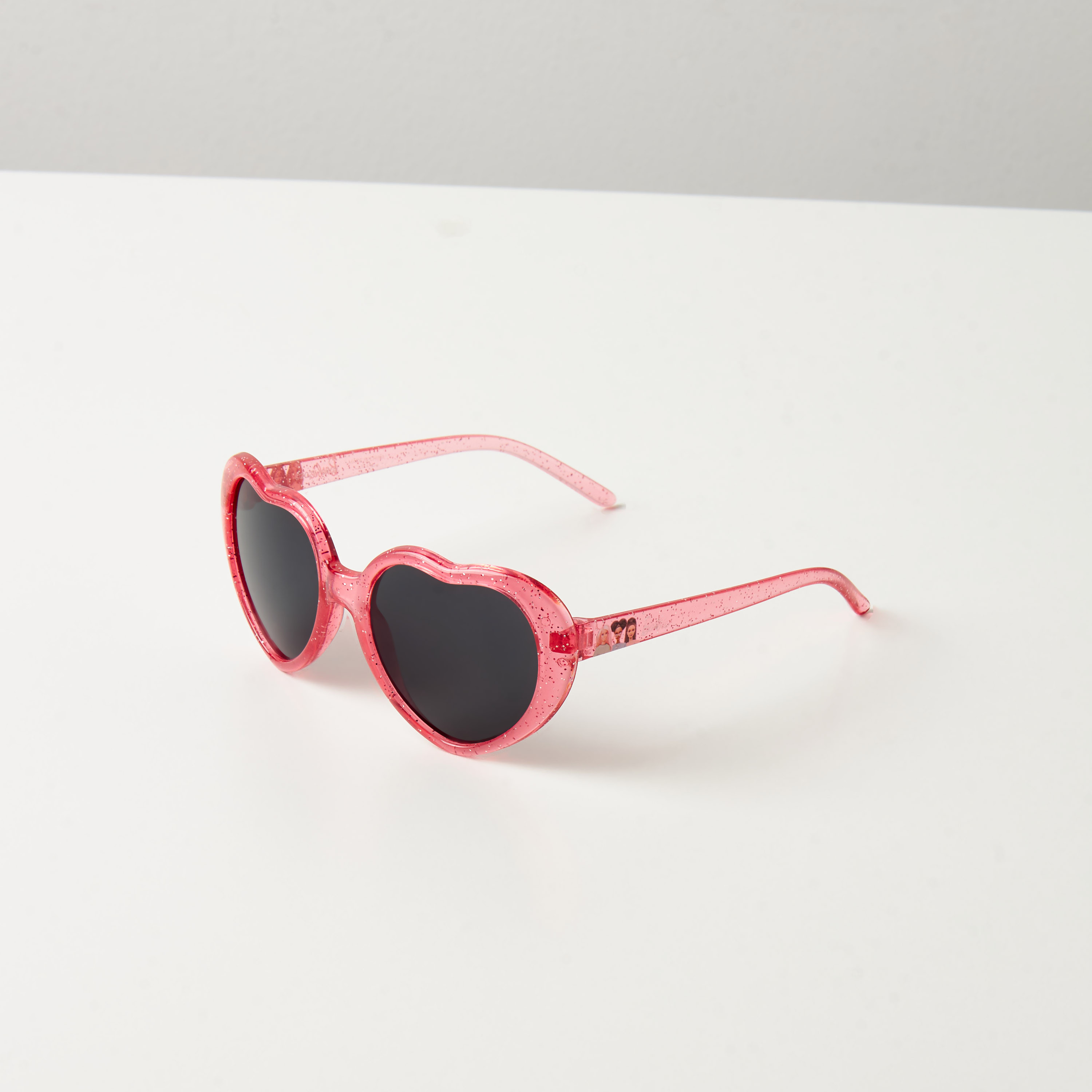 Barbie Glitter Print Heart Shaped Tinted Sunglasses-girls-accessories-sunglasses-image-2