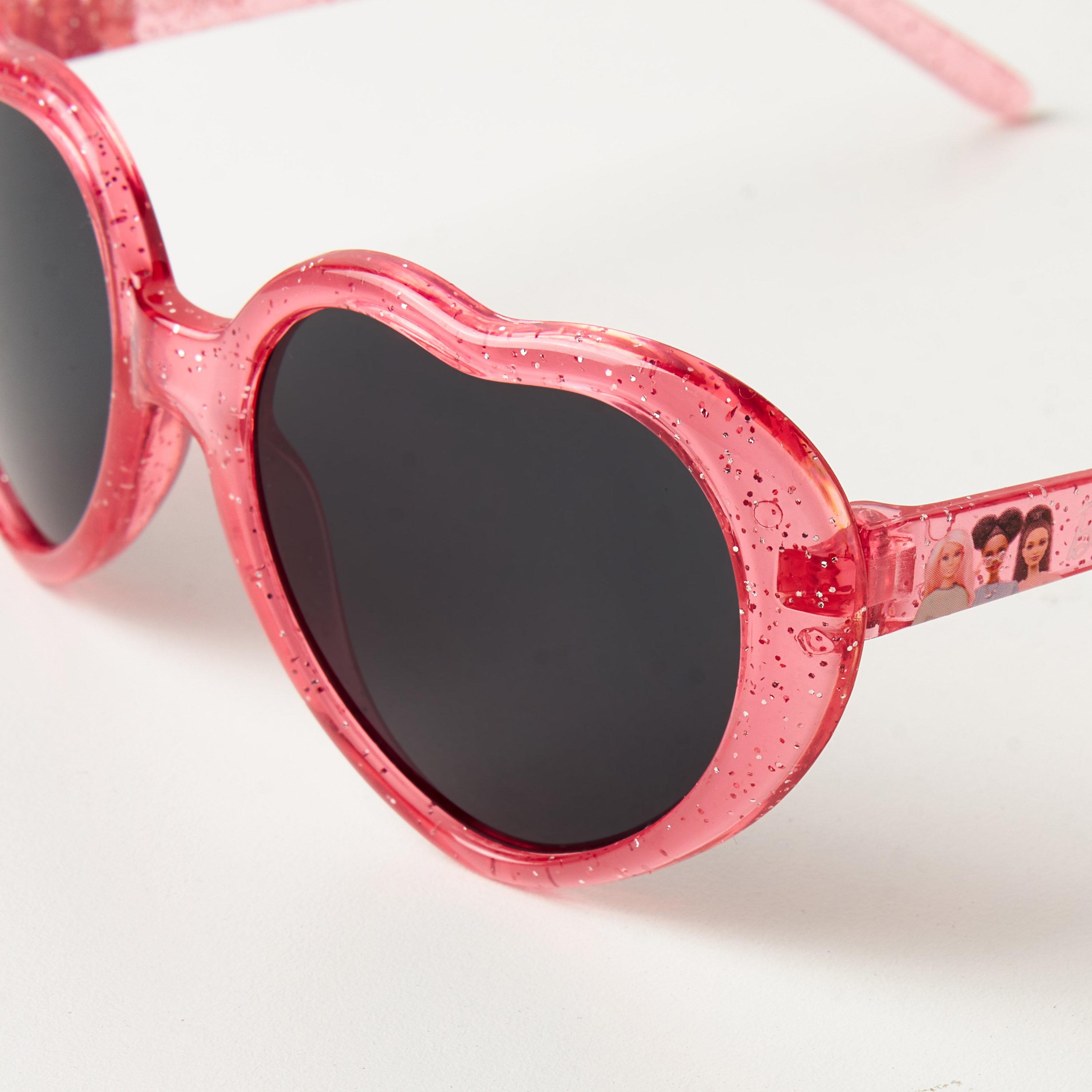 Barbie Glitter Print Heart Shaped Tinted Sunglasses-girls-accessories-sunglasses-image-3