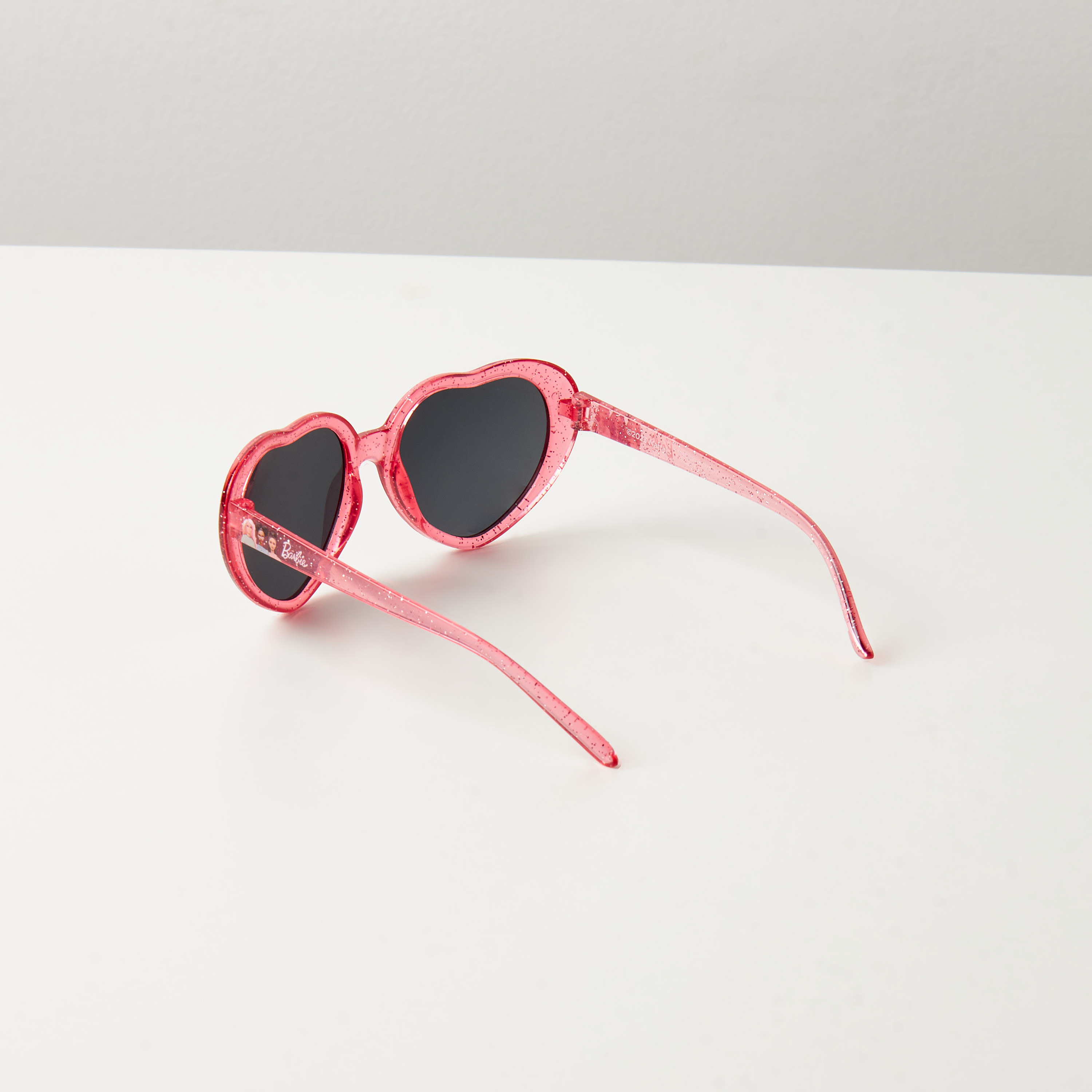 Barbie Glitter Print Heart Shaped Tinted Sunglasses-girls-accessories-sunglasses-image-4