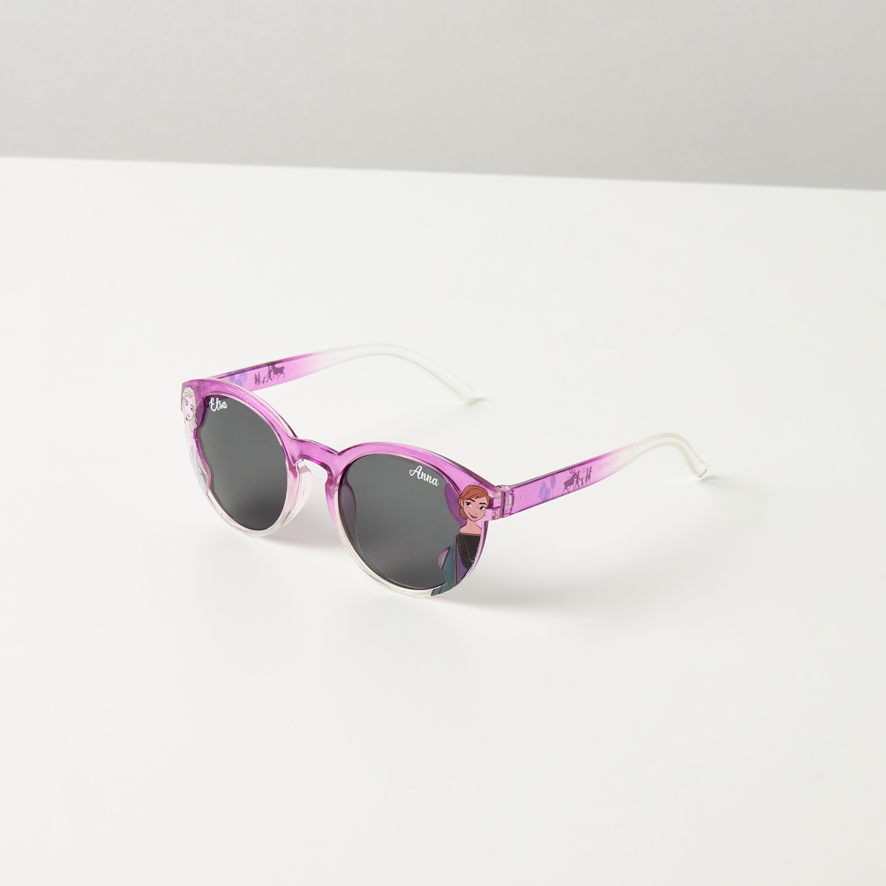 نظارة شمسية بعدسات ملونة وإطار كامل وطبعات فروزن-girls-accessories-sunglasses-image-2