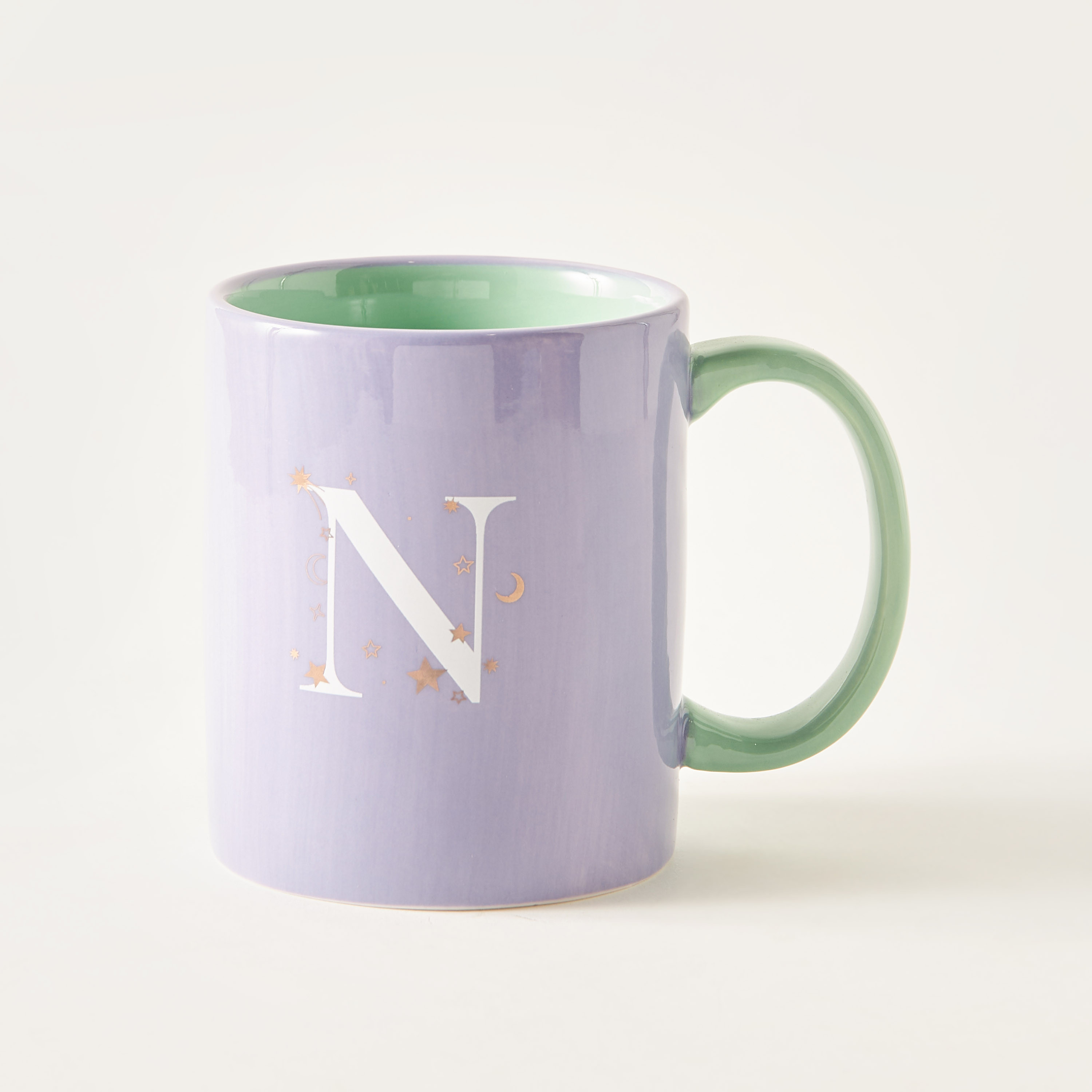 Printed Dolomite Mug with Initial N-household-dining-teaandcoffee-mugsandcups-image-1
