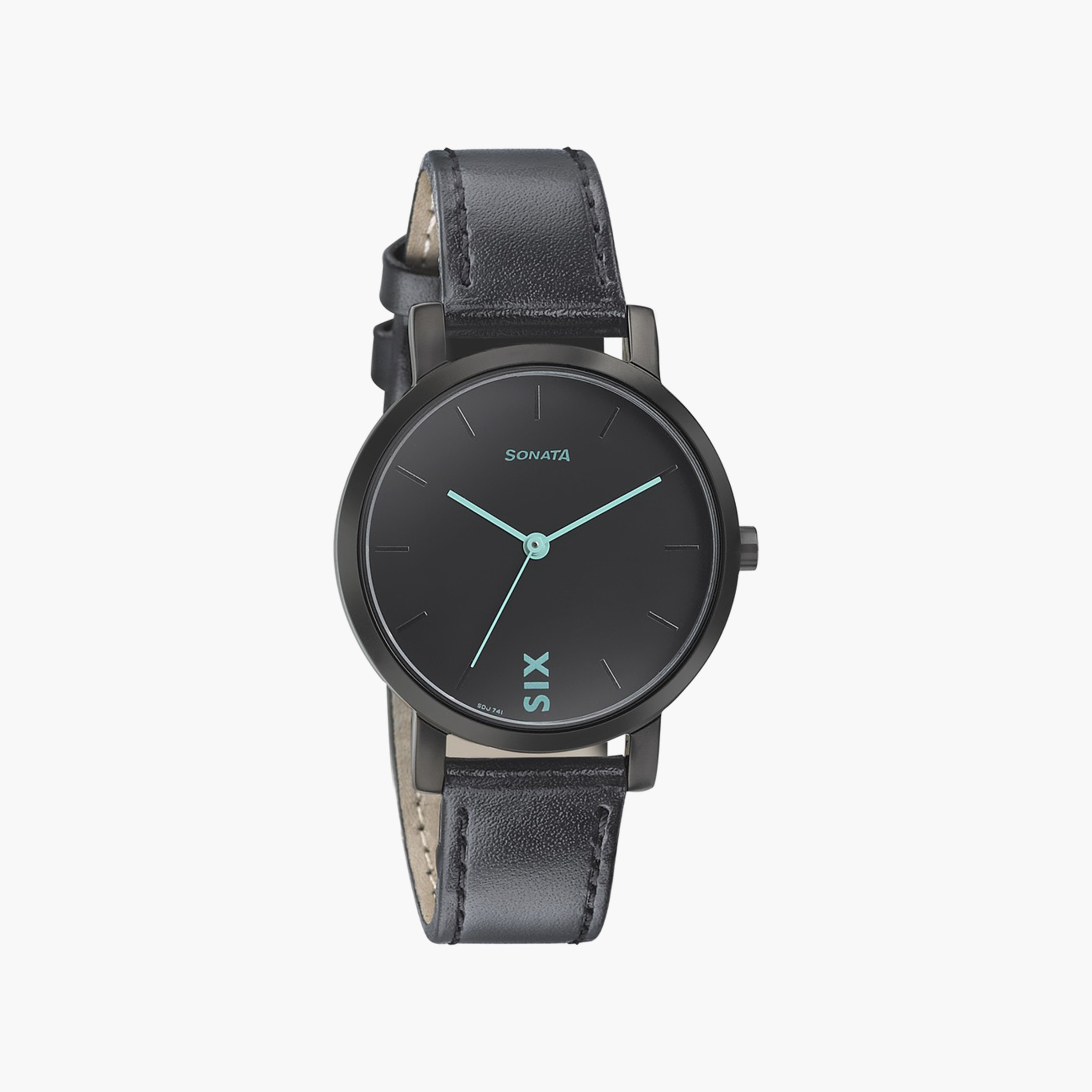 Buy Online Sonata Quartz Analog with Date Black Dial Leather Strap Watch  for Men - nr7131nl01 | Titan